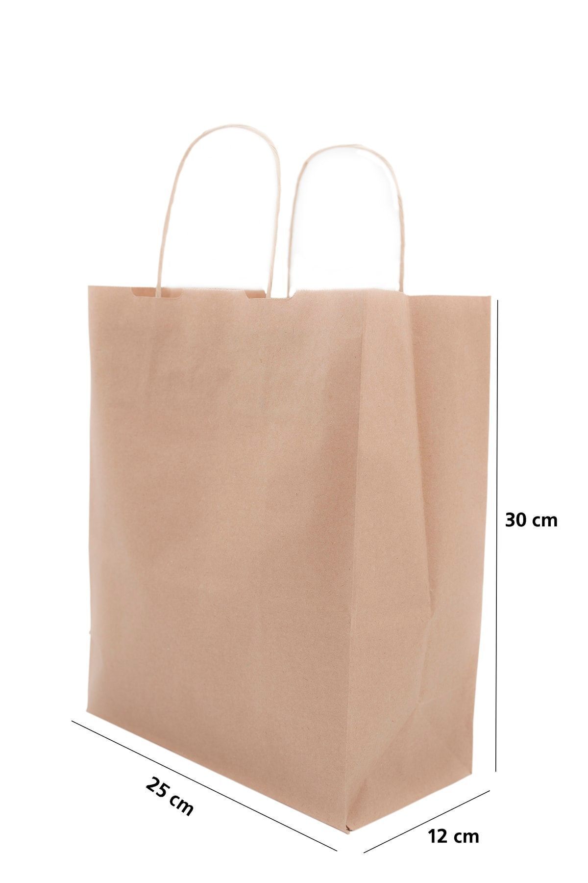 roco paper Pungă De Hârtie Kraft (geant) 25x31x12 - (pachet De 25) - One Size
