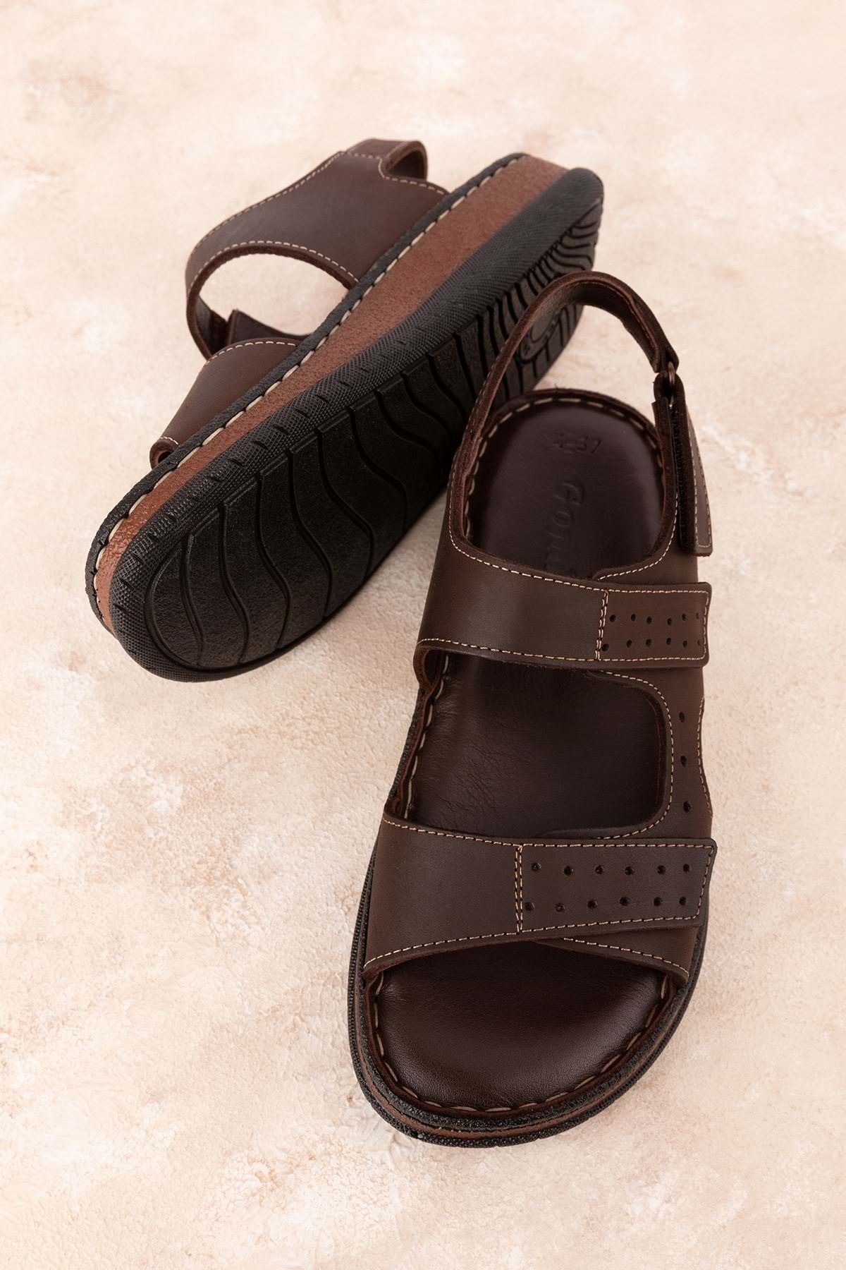 صندل چند رنگ مردانه و زنانه Logine چرمی Call Sandals روزمره قابل تنظیم HKM.31 Gondol