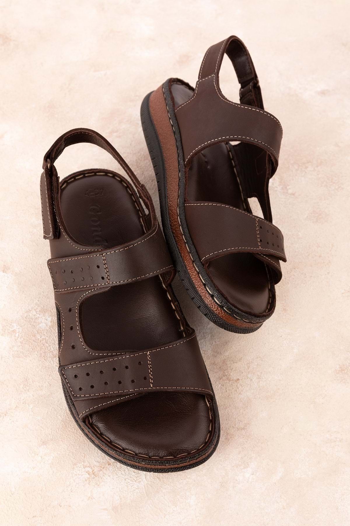 صندل چند رنگ مردانه و زنانه Logine چرمی Call Sandals روزمره قابل تنظیم HKM.31 Gondol