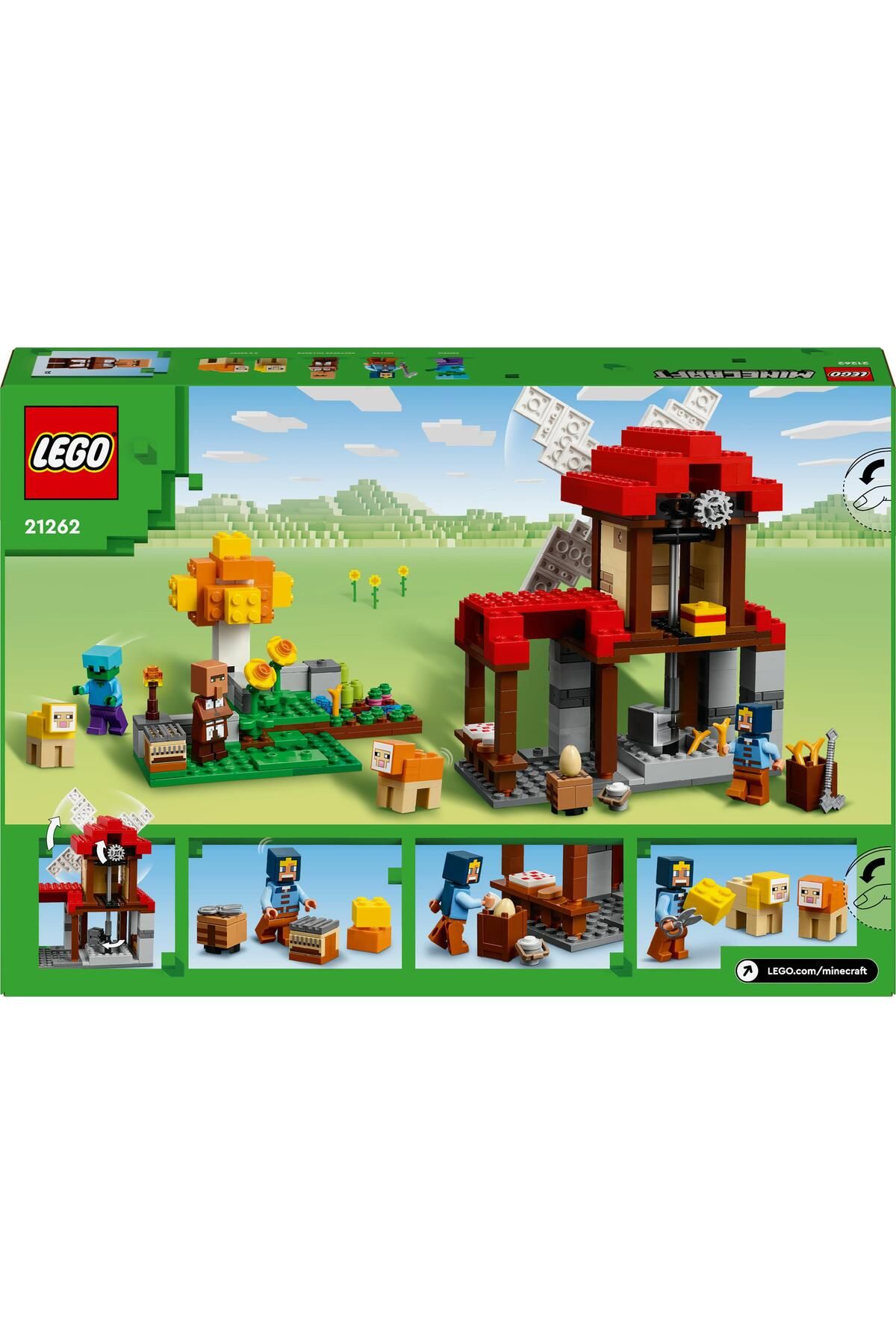 LEGO-Minecraft® The Windmill Farm - Video-Game Set Gift 21262 9
