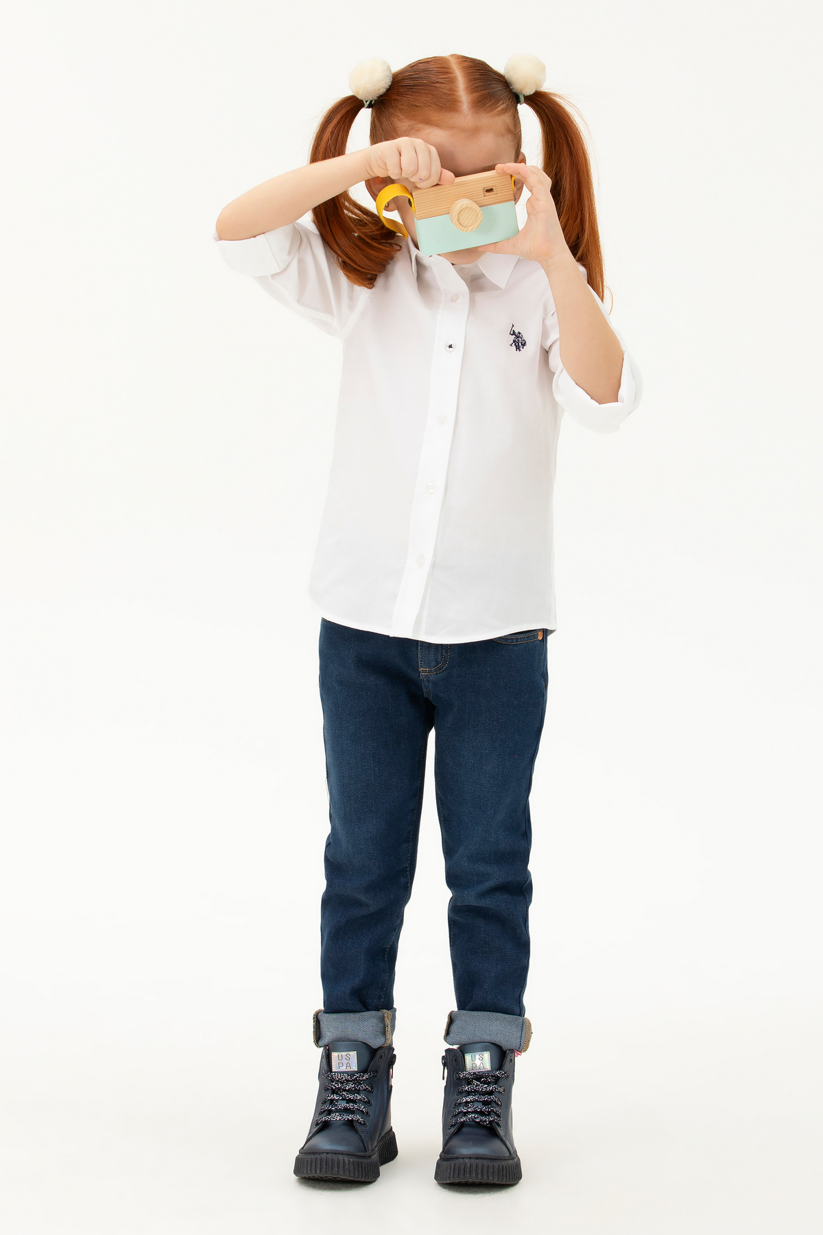 پیراهن دخترانه یو اس پولو | 809186 U.S. Polo Assn. - Image 3