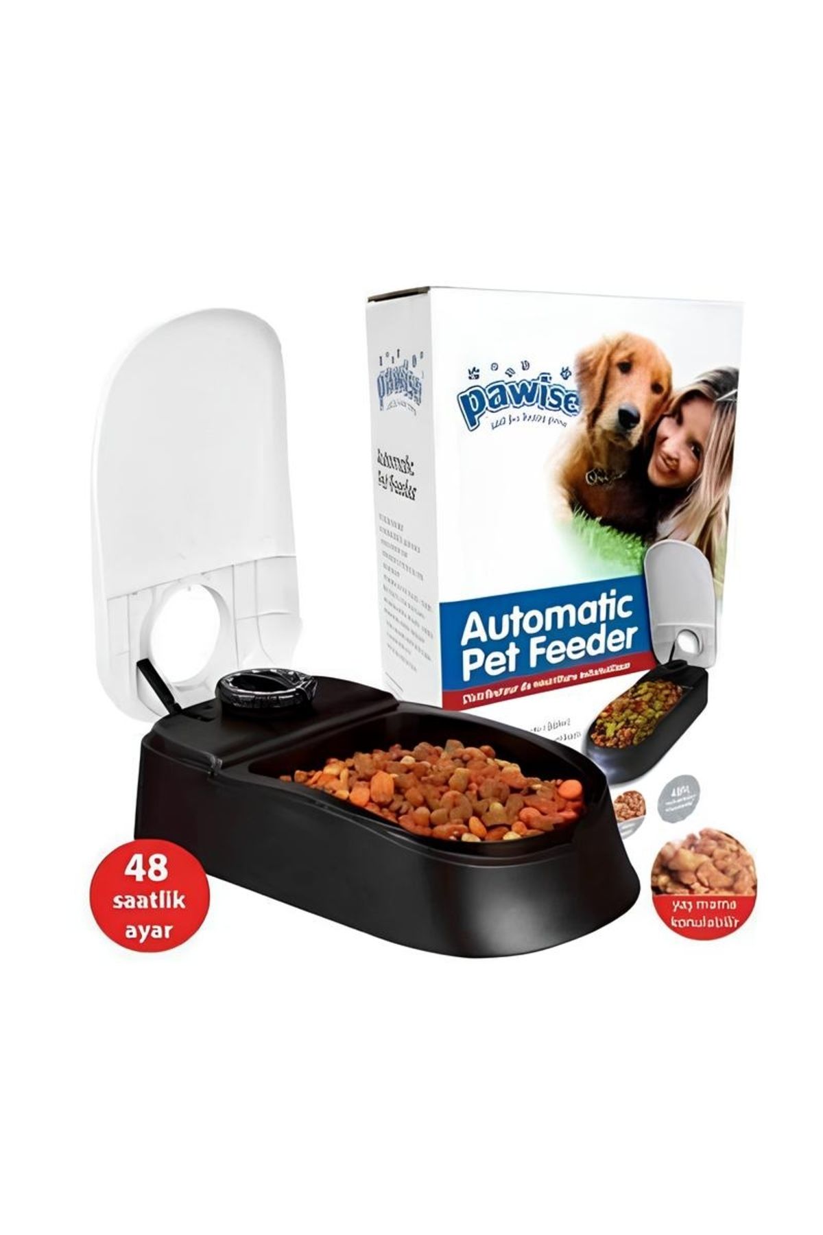 Pawise-300 ml Single Automatic Food Container with Timer 3