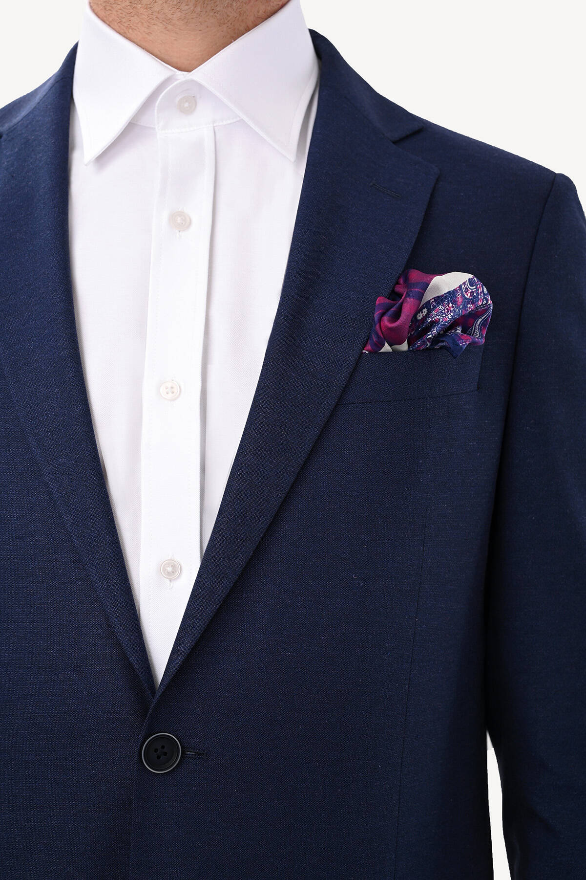 ژاکت مردانه آبی سرمه ای YSF | M101022K0014_236 اورجینال - تصویر 4