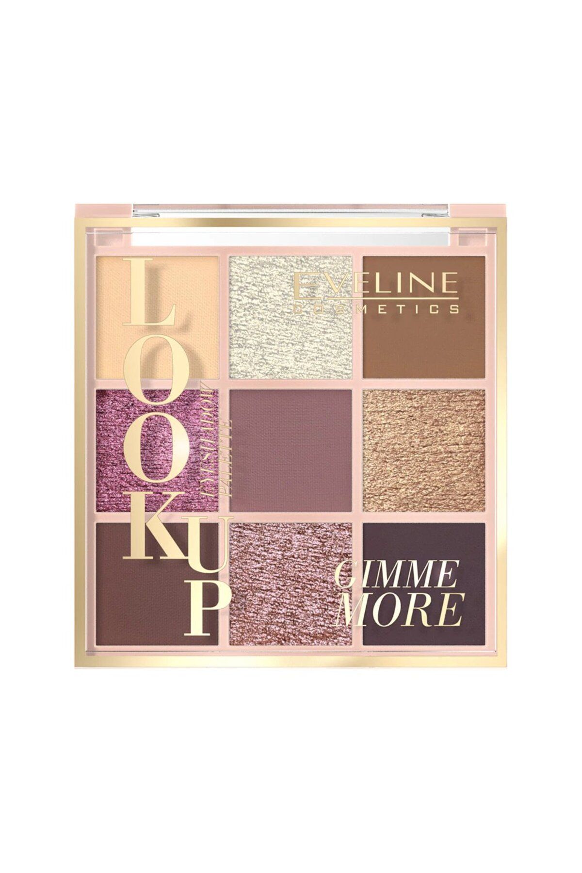 Eveline Cosmetics Eyeshadow Look Up Gimme More 9 Renk Vegan Makyaj Paleti