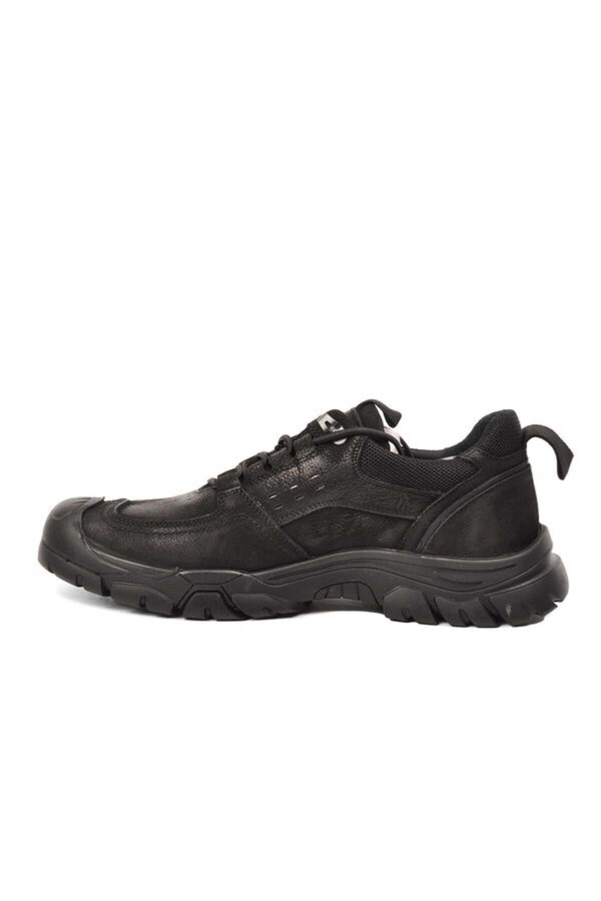 Scootland-Black Nubuck Genuine Leather Men's Casual Shoes 1
