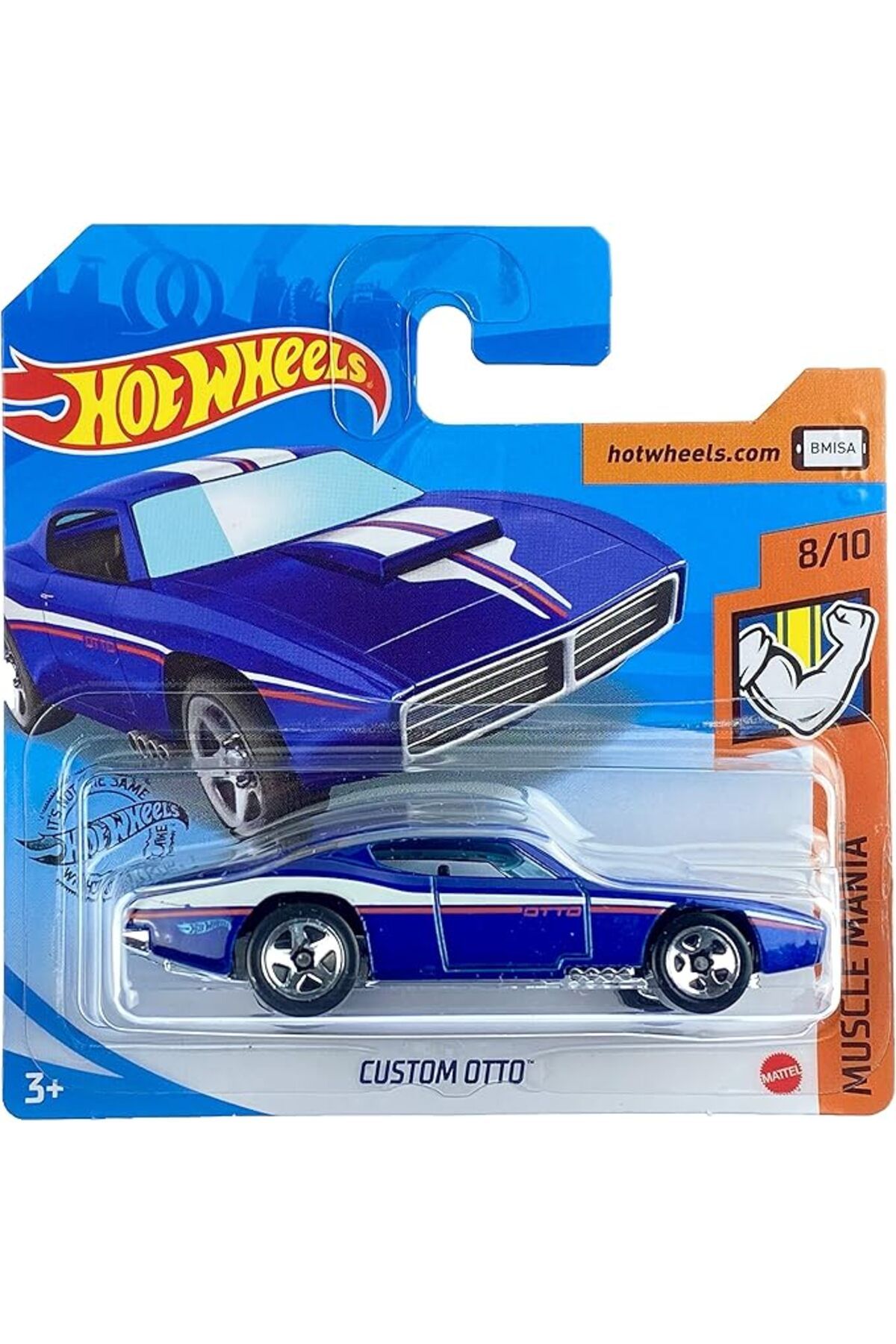 HOT WHEELS Custom Otto Mavi 8 10 Muscle Mania 2020 173 250 K sa Card GHF62 Anne Bebek Cocuk