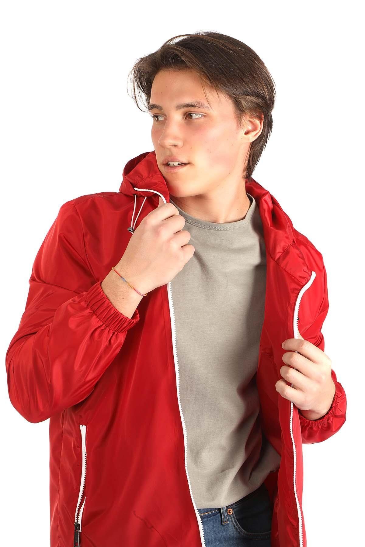 کاپشن قرمز مردانه کت بافندگی توماس Lee Cooper