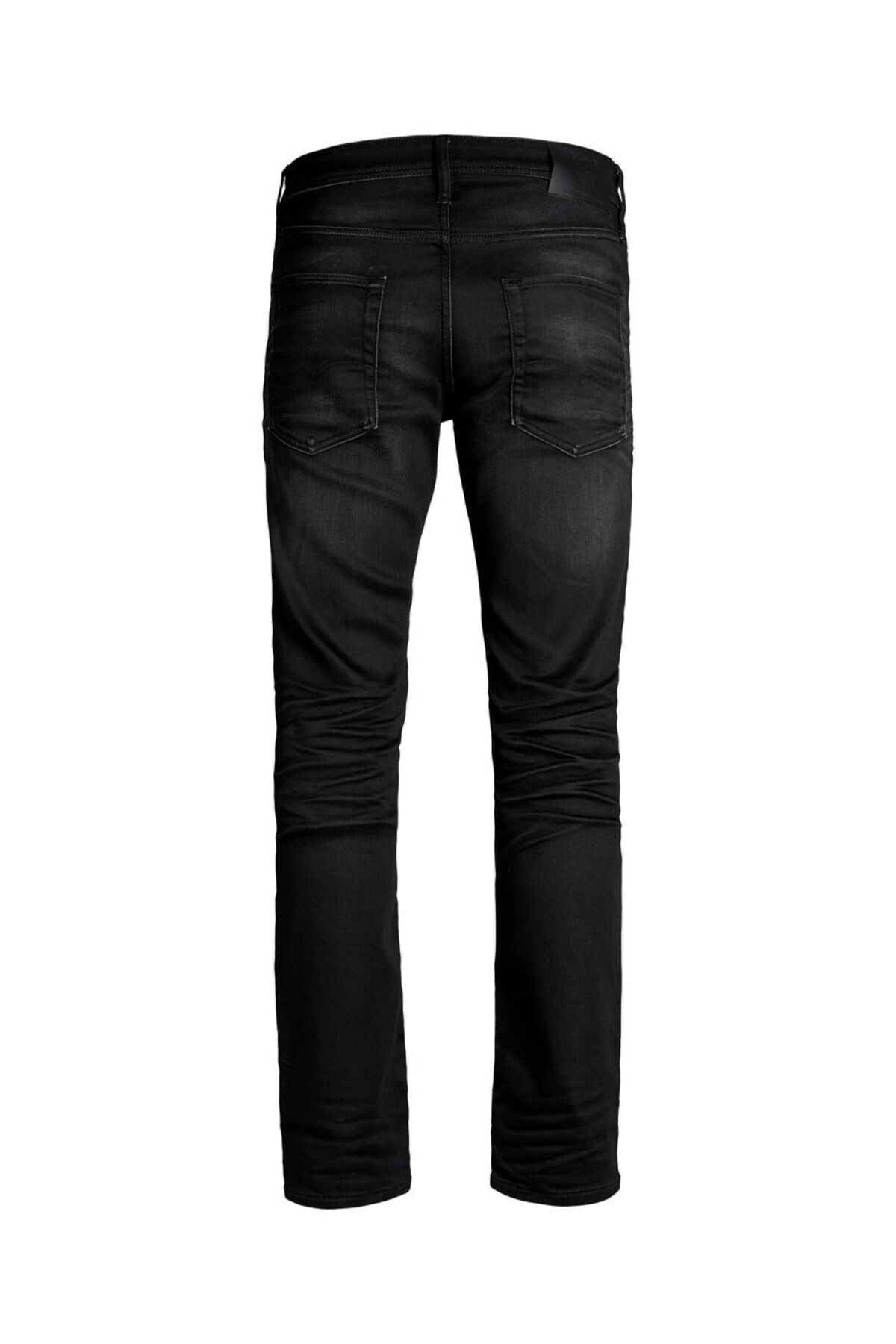 شلوار جین جک اند جونز مردانه Pamuk - Polyester - Elastan مشکی کژوال / روزمره راسته Relaxed/ریلکس فاق نرمال   Straight/استریج کژوال/روزمره | Jack & Jones 12221864 BD - تصویر 3