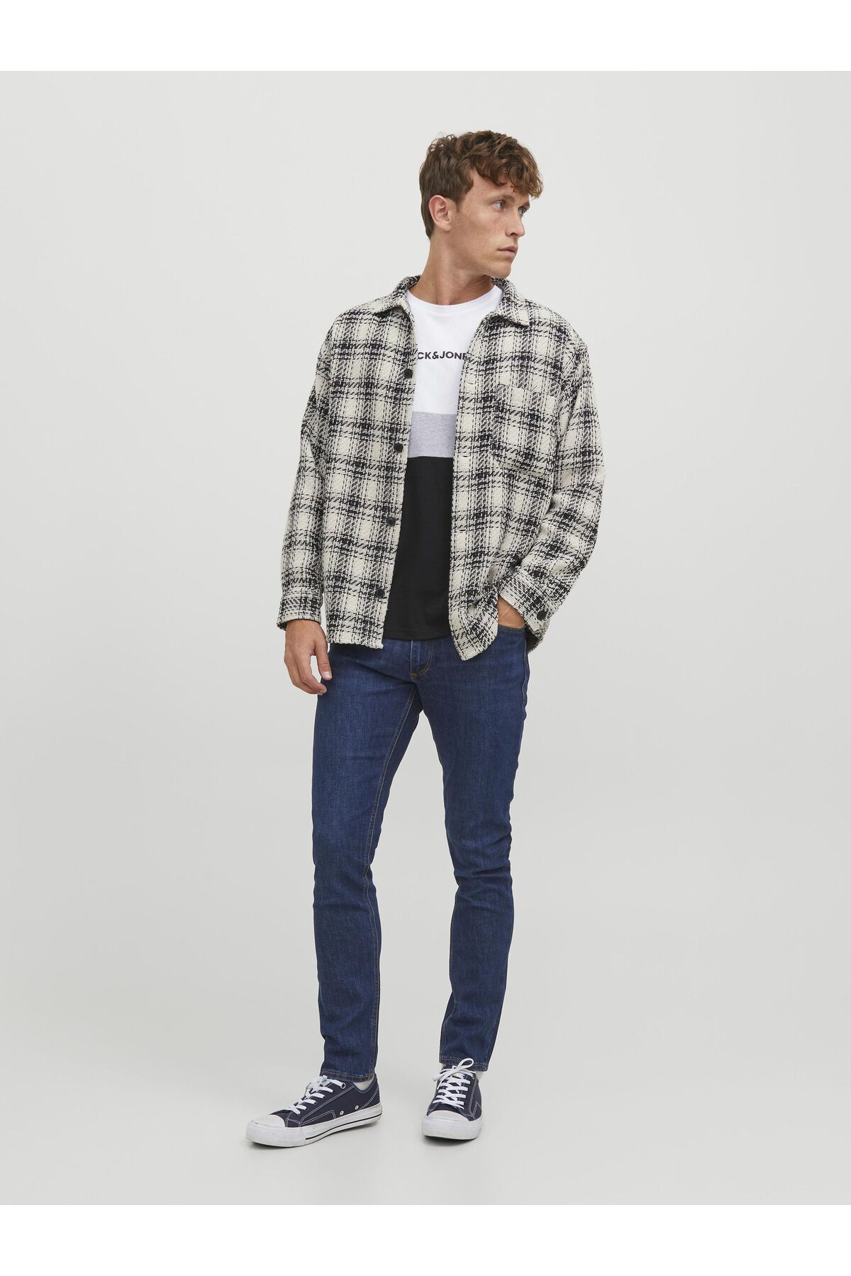 شلوار جین مردانه راسته فاق نرمال | جک اند جونز Jack & Jones 12229141 - تصویر 5