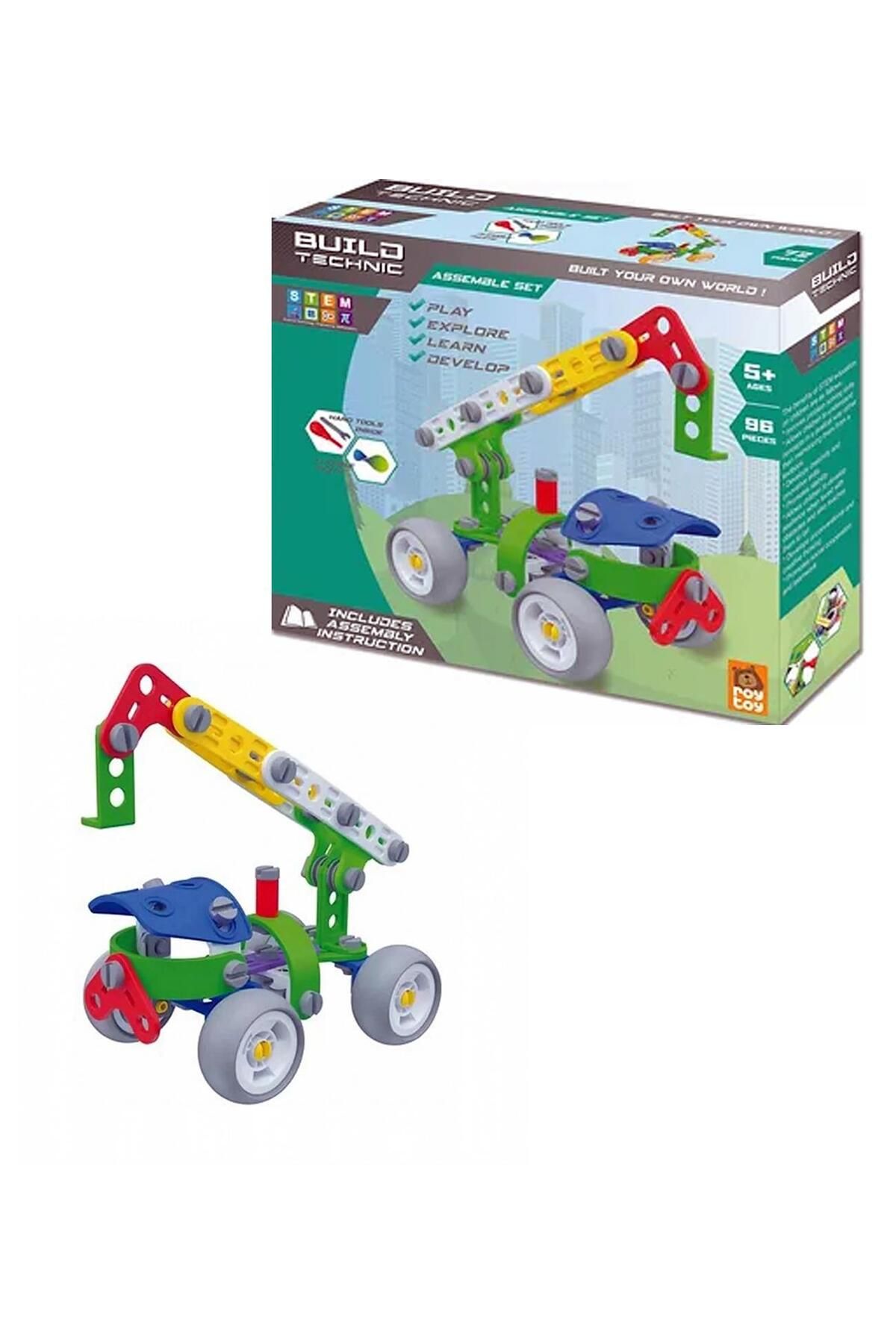 Sole-Build Technic Set, 96 Pieces Plug-Down Crane Block Building Set 1