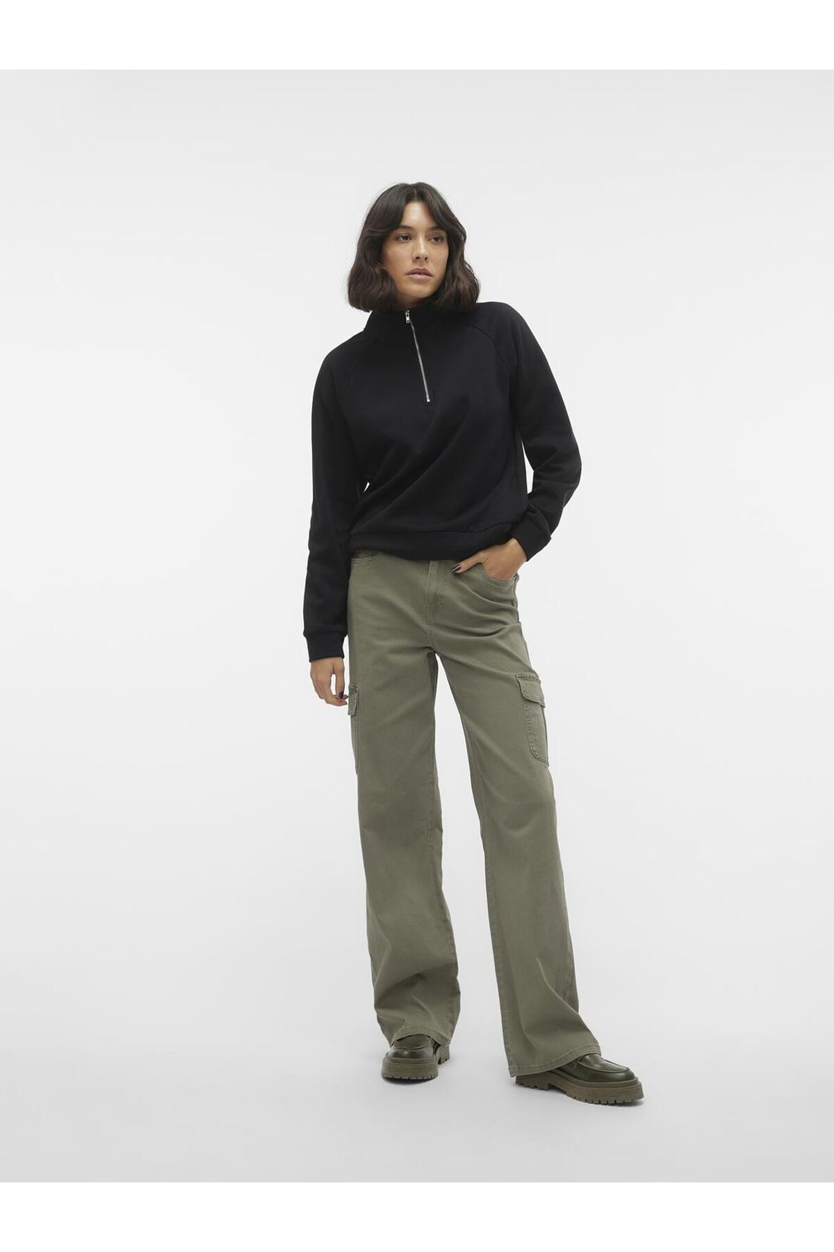 Vero Moda-Weit Geschnitten Vmtessa Hohe Taille Weit Geschnitten Jeans 5