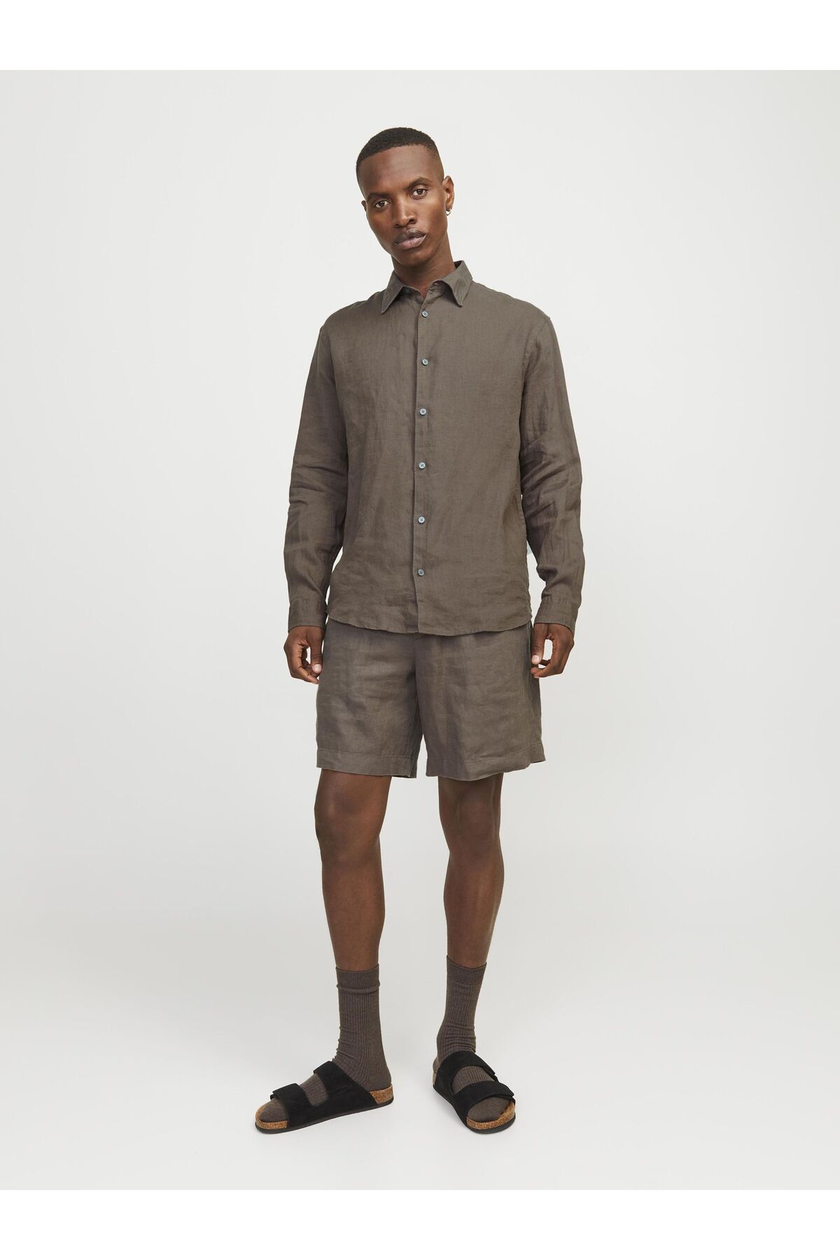 شلوارک مردانه راسته فاق نرمال | جک اند جونز Jack & Jones 12253134 - تصویر 5