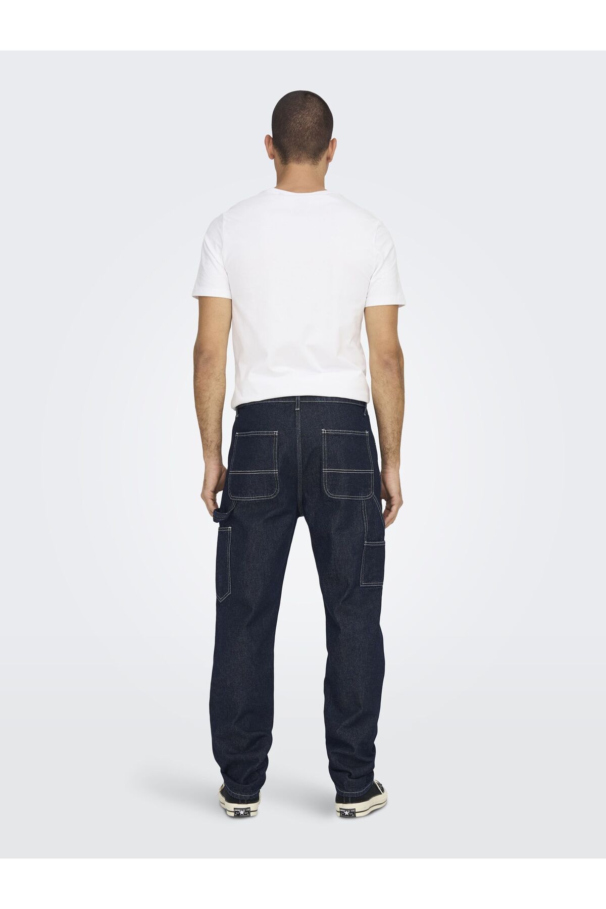 Only & Sons-Normal Geschnitten Jeans Onsedge Mittlere Taille Locker Geschnitten Jeans 4