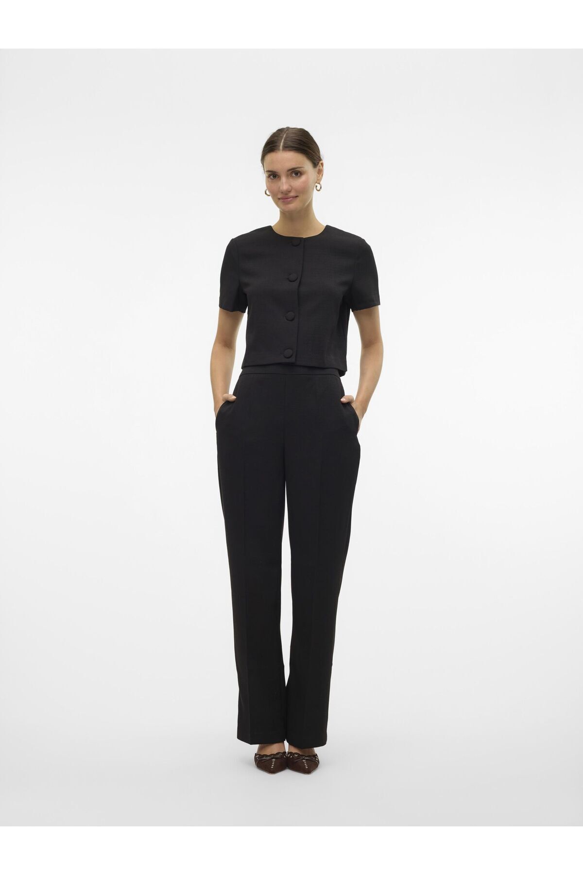 Vero Moda-Hose Vmeve Mittlere Taille Hose 5