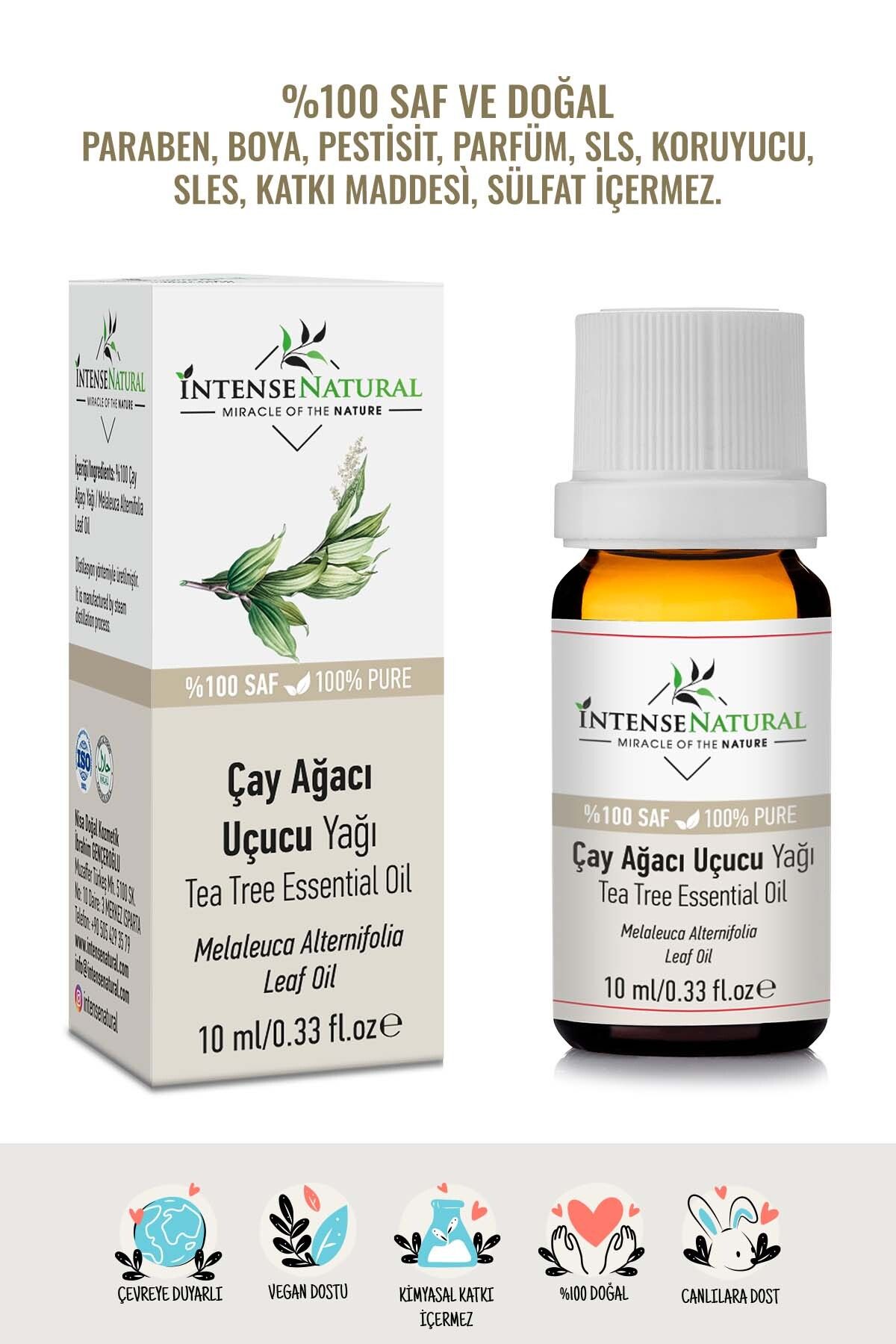 اسانس درخت چای 10 میلی لیتر در 3 اسانس 100% خالص و طبیعی درخت چای İntense Natural