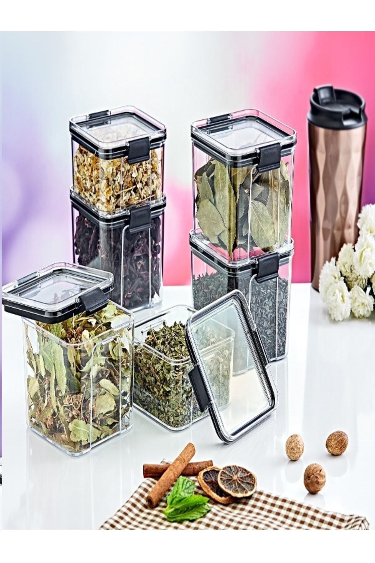 Box Up-6-Piece Transparent Storage Container 700 ml - Practical Solution to Protect Food Freshness 7