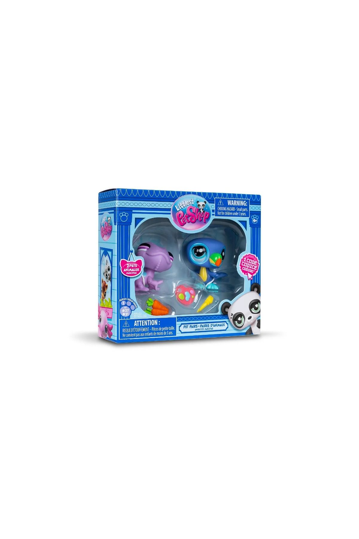 Littlest Pet Shop-Lps Minis Littlest Pet Shop - Chameleon and Toucan Bird 2-Piece Figure Set 5