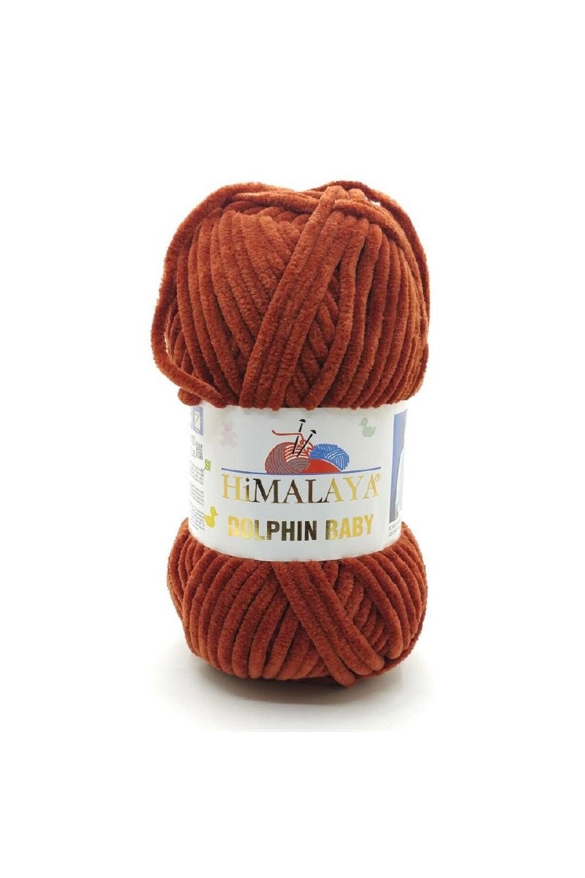 Himalaya Dolphin Gomitolo Di Lana Per Bambini - 100% Cotone - 120m - Colore Terra 80343 - Certificato Oeko-Tex Classe 1