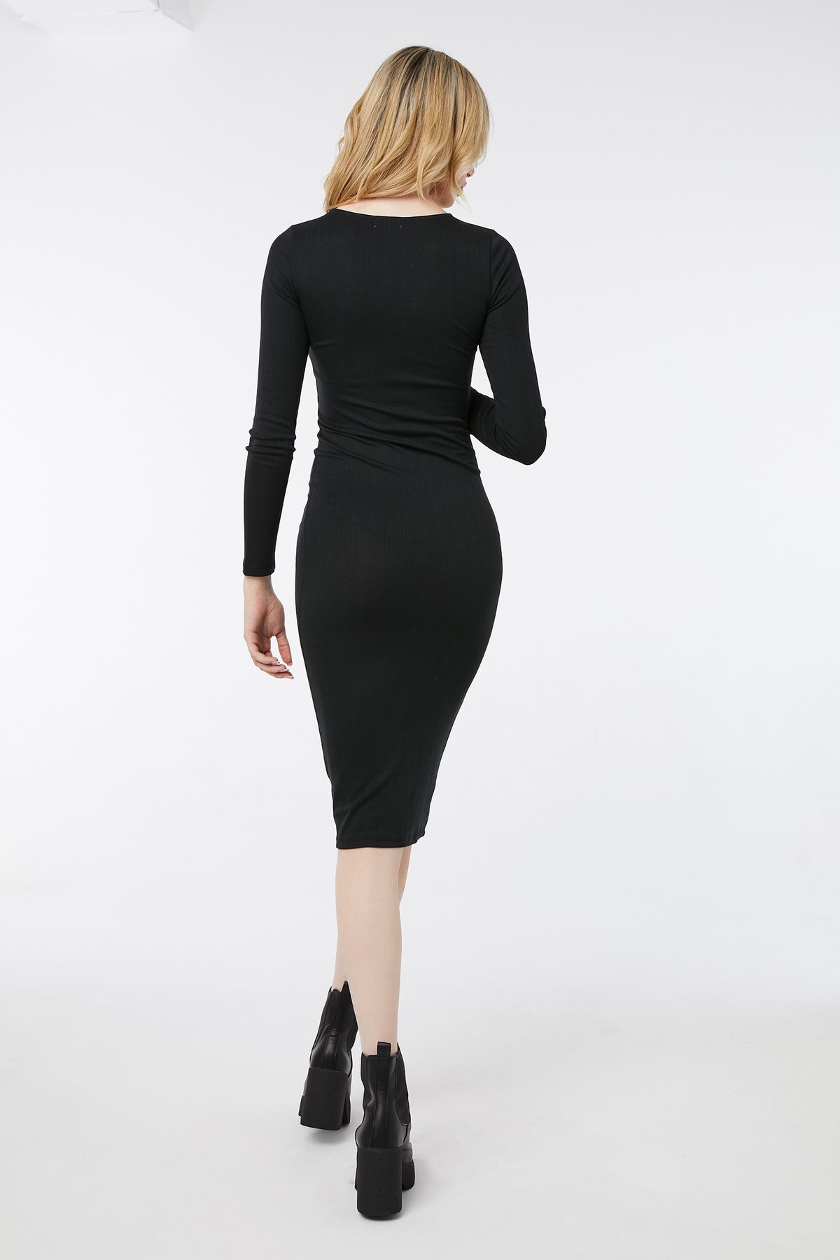 Ardene-O-Ring Cutout Midi Dress 3