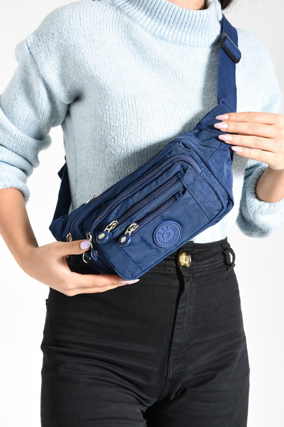 571 Collections Çanta Çok Cepli Bel Çantası Unisex Laci (Model: 571-7F)
