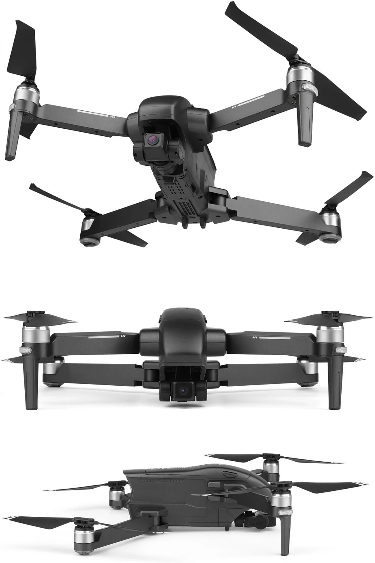 30DK UÇUŞ 4K 5G WiFi GPS Çift Eksen Gimbal Kamera Fırçasız Motor Katlanabilir Taşıma Çantalı Drone