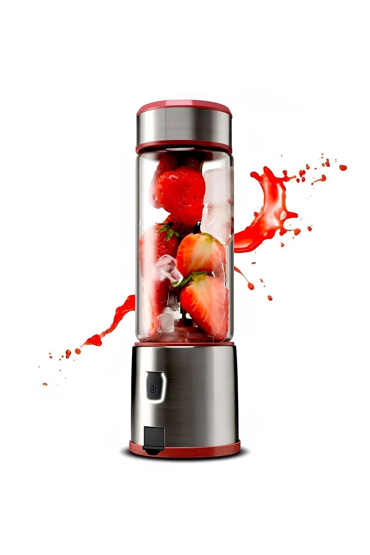 Genel Markalar Cook Eat 450 ML Taşınabilir Metal Smoothie Blender: Buz Kırıcı S-POW ile Pratik Lezzet