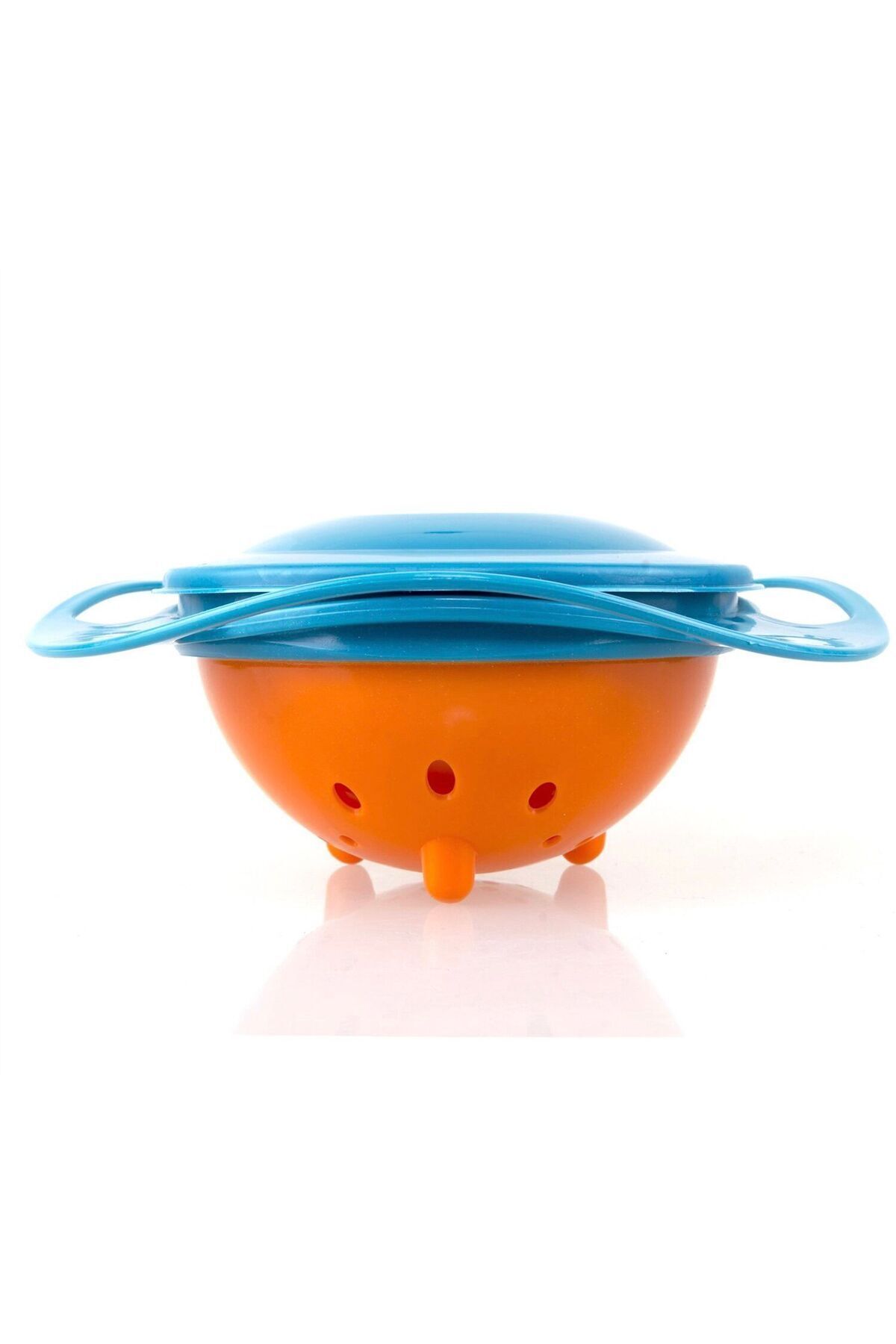 MorBebe 360 Derece Dönen Yemek Dökülmeyen Tabak I Dökülmeyen Tabak I İçindekini Dökmeyen Eğlenceli Tabak fotoğrafı 2 (önizleme)