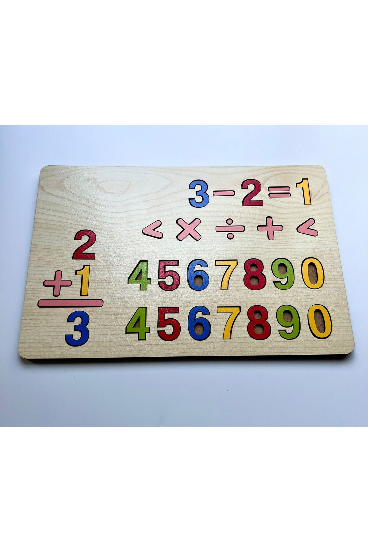 Çukurova Ahşap Ahşap Sayılar Bultak Dört Işlem Puzzle Eğitici Montessori Çocuk Gelişim Oyuncak fotoğrafı 5 (önizleme)