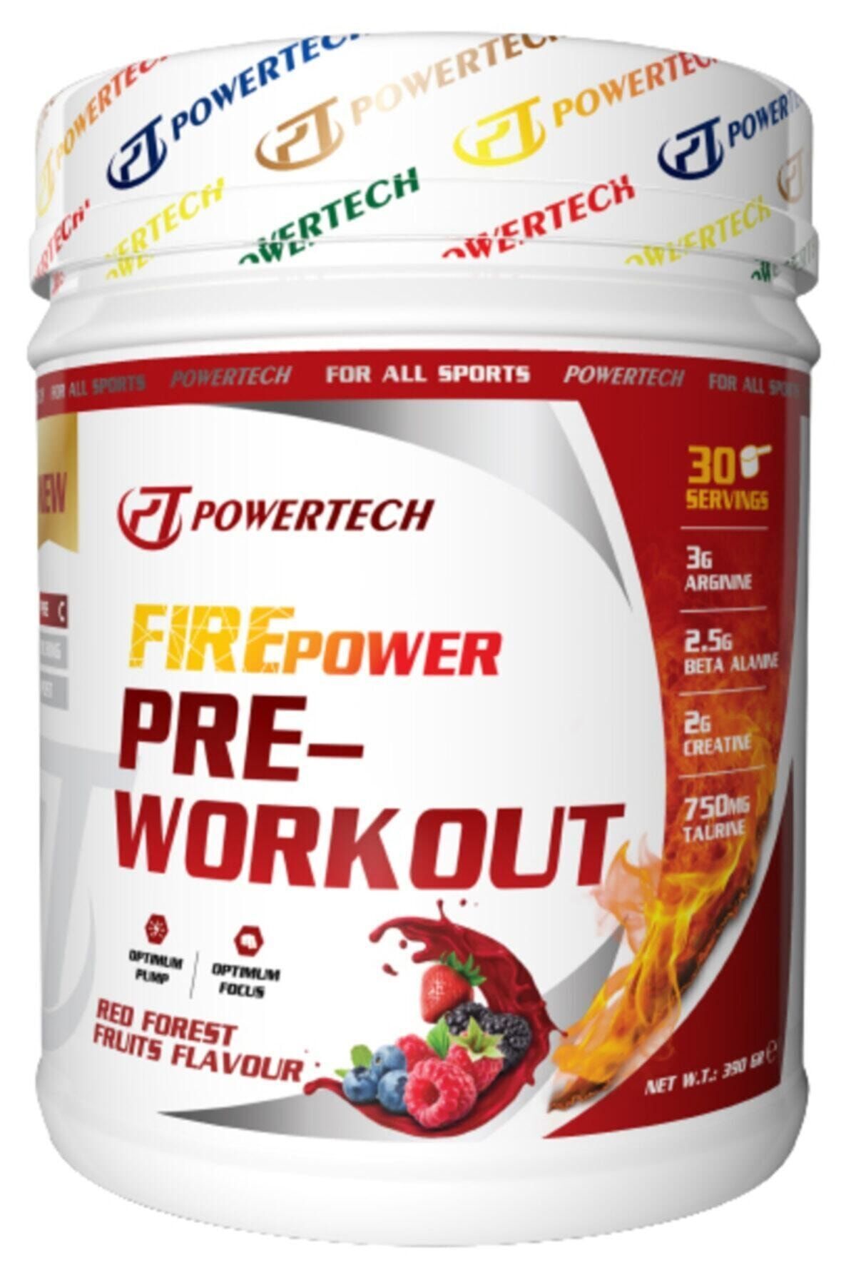 POWERTECH Firepower Pre-workout 390 Gr Orman Meyvesi Aromalı Pre ...