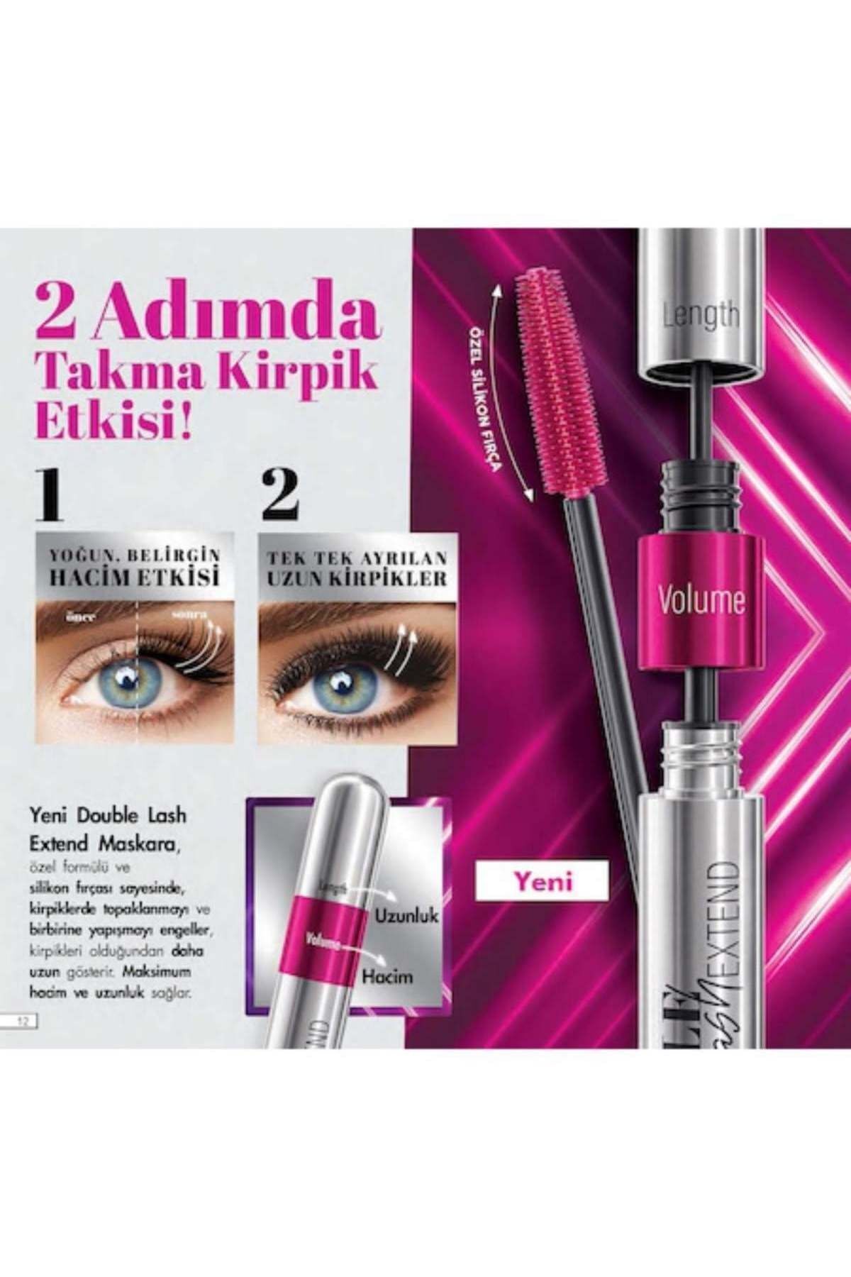 ریمل مژه دوبل افکت Farması Double Lash Extend Double Effect Farmasi