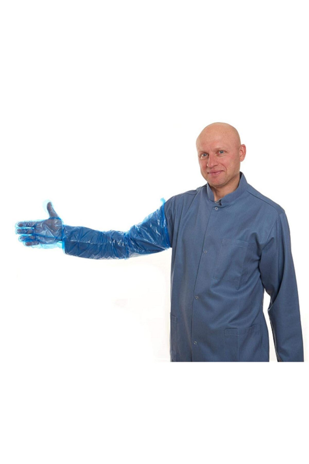 sayberk Uzun Naylon Rektal Eldiven. 100 Adet