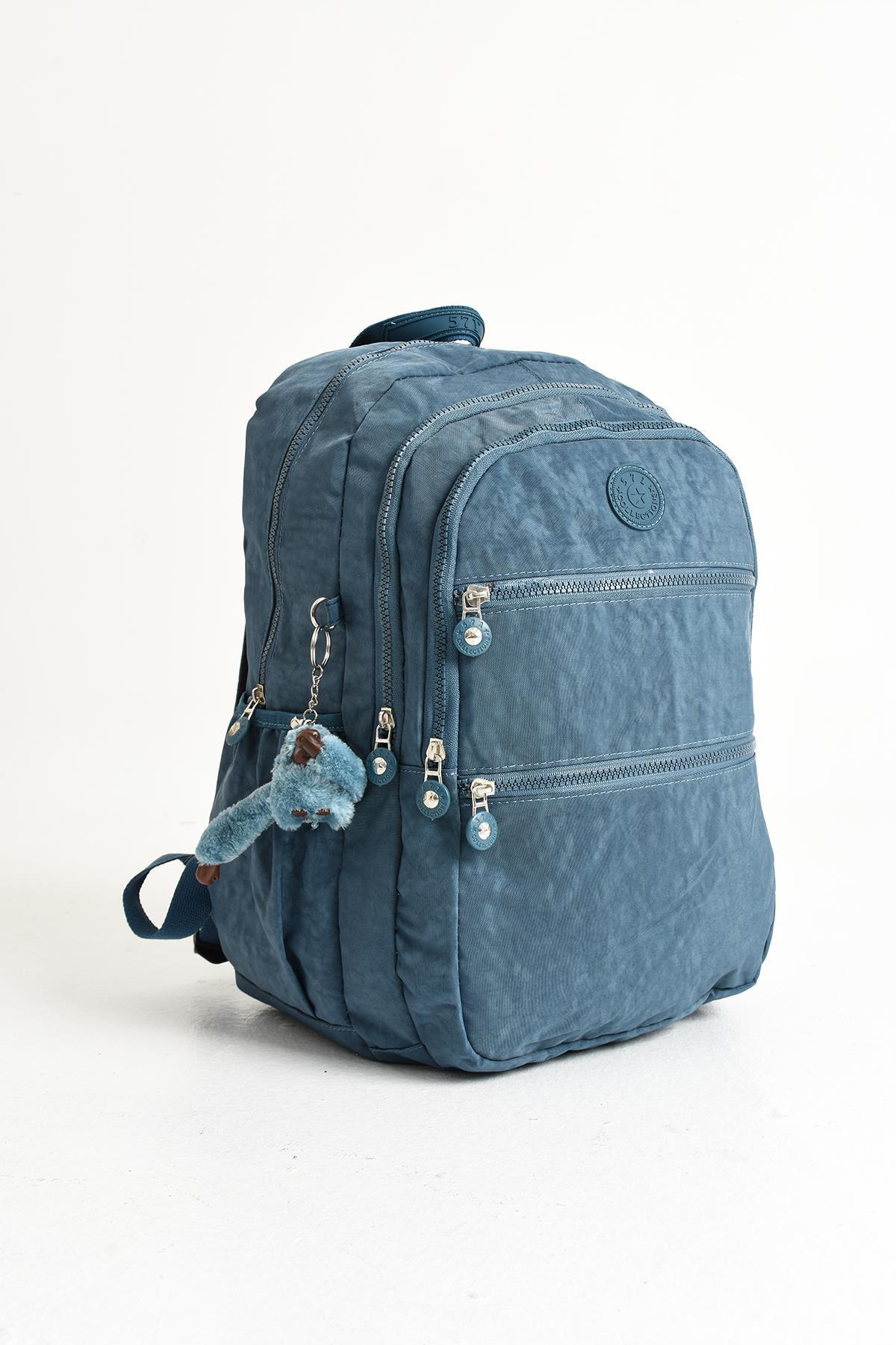 کوله پشتی زنانه آبی 571 Collections Çanta | 571-2G اورجینال - تصویر 5