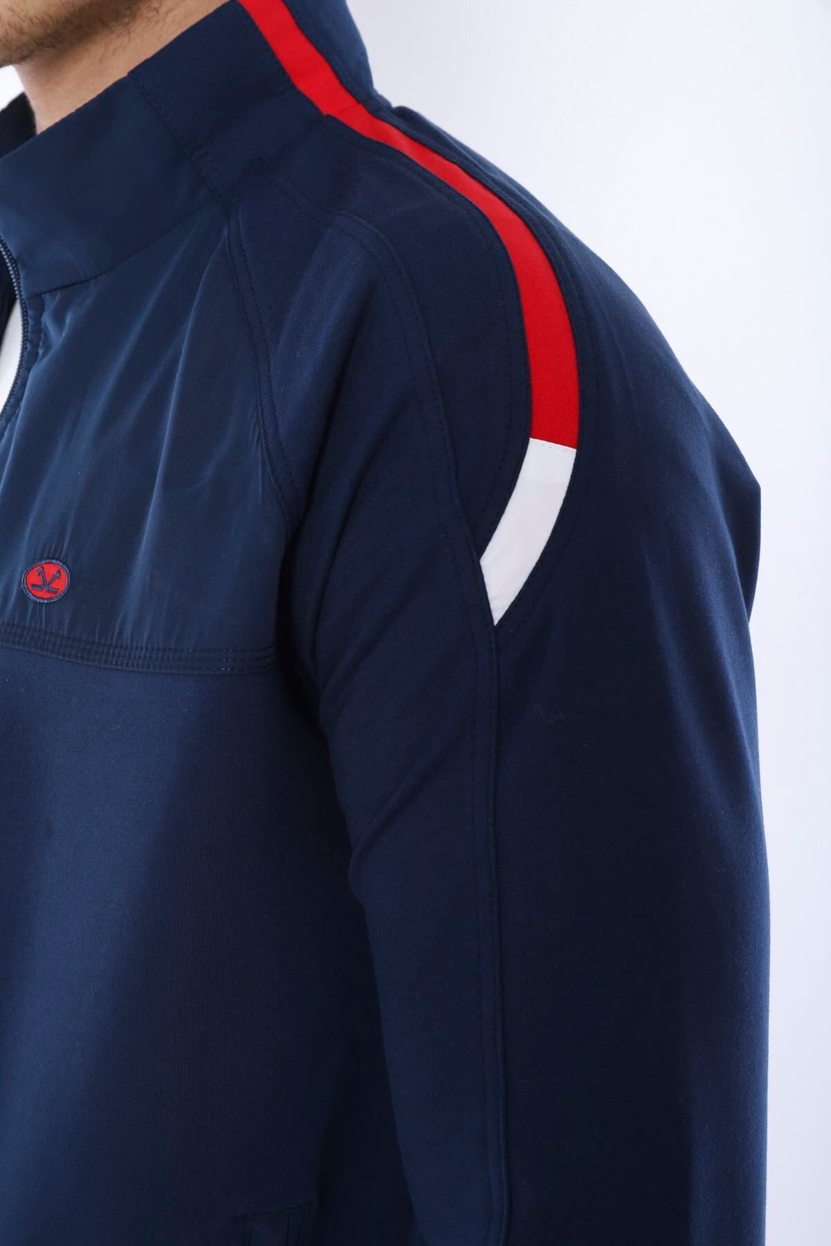 ست گرمکن ورزشی مردانه COLLAR ROYAL ORTAK SUPER 2 IP FABRIC 4 SEASON SLIMFIT TEAM 6733 Escetic