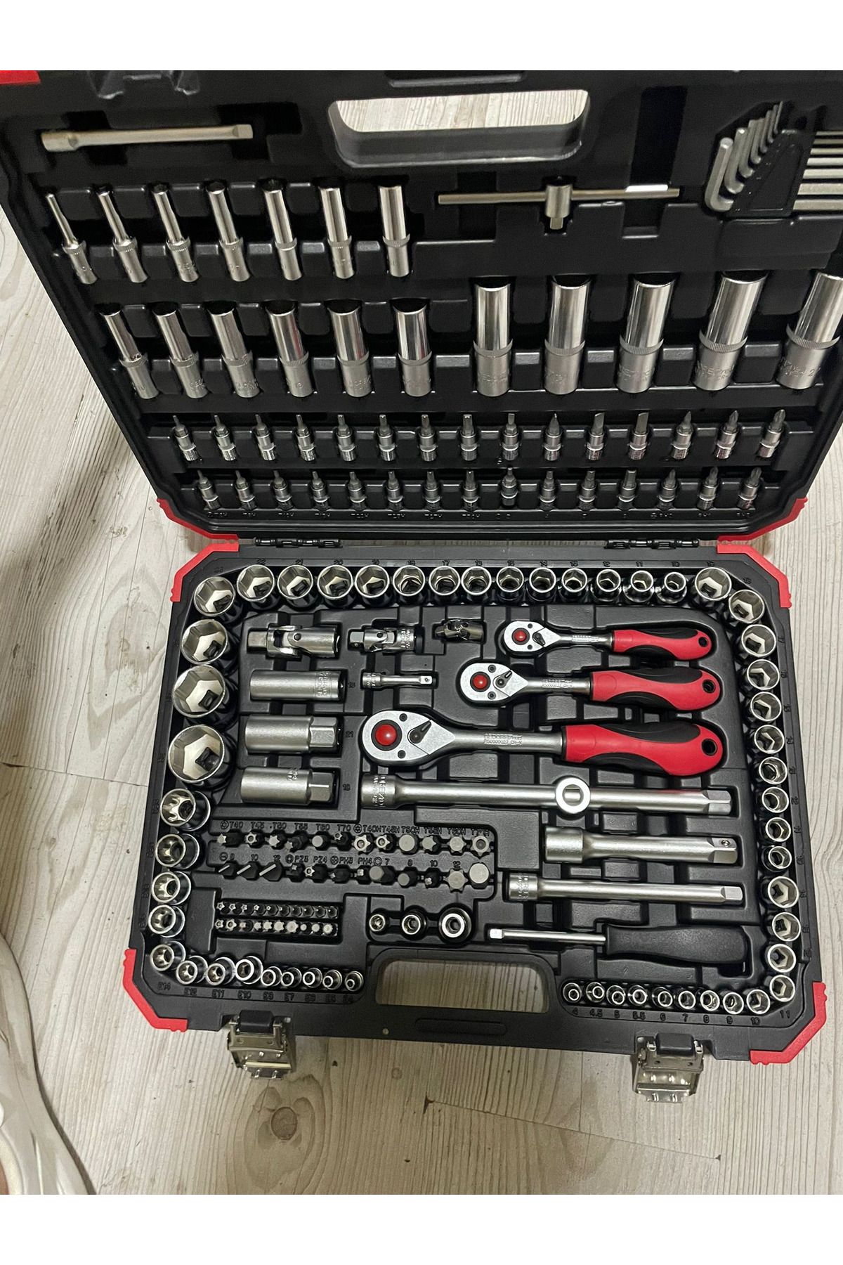 Gedore-مجموعة مفاتيح ربط نهاية R4560/3172 بت - 1/4 بوصة - 3/8 بوصة - 1/2 بوصة 172 قطعة مصنوعة في ألمانيا 3