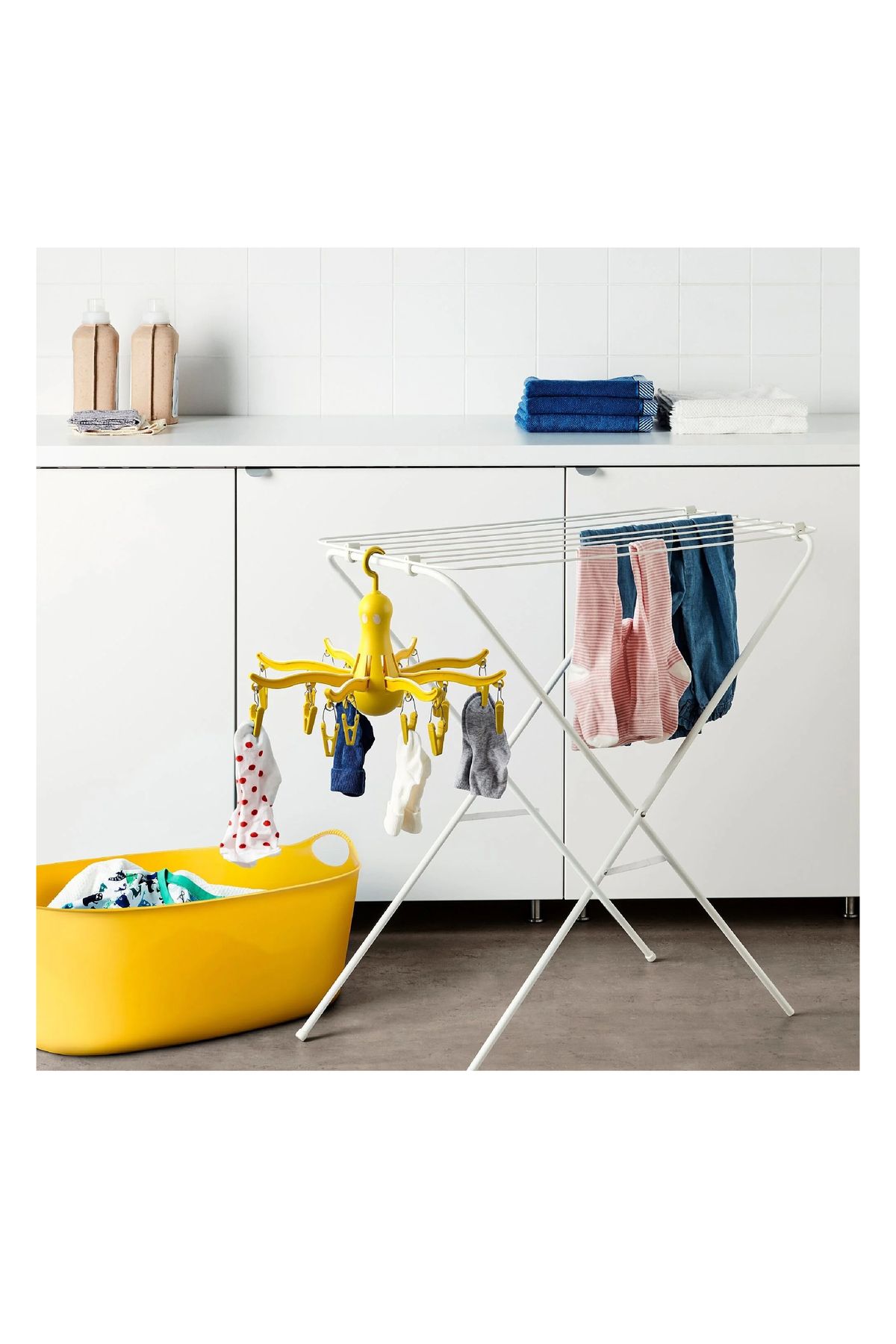 IKEA Yellow Pressa Clothes Drying Rack 16 Pegs Trendyol