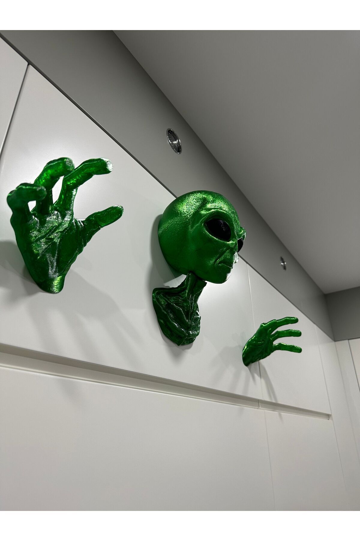 KemX3D Kulaklık Standı Xl Alien Uzaylı Duvar Dekorasyonu