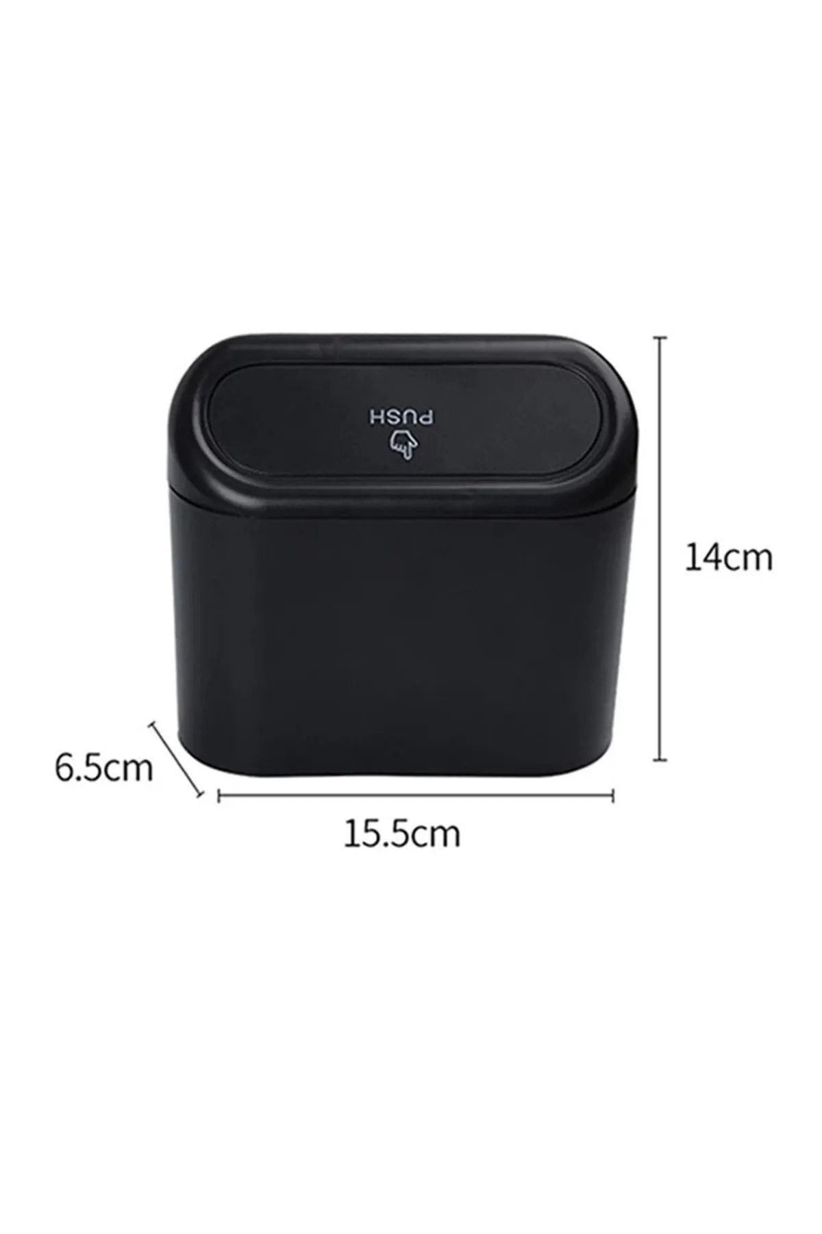 figiza-Auto Vehicle Trash Can Office Trash Can Portable Lid Trash Can 3