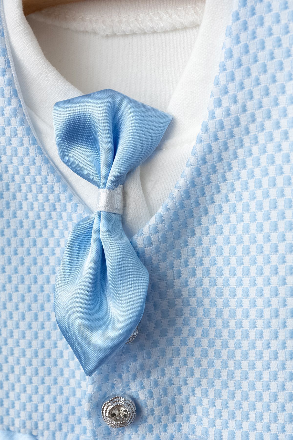 Harry&Millie Erkek Bebek Yenidoğan 6 Parça Mevlüt Takımı Yelekli Kravatlı Bebek Takım fotoğrafı 2 (önizleme)