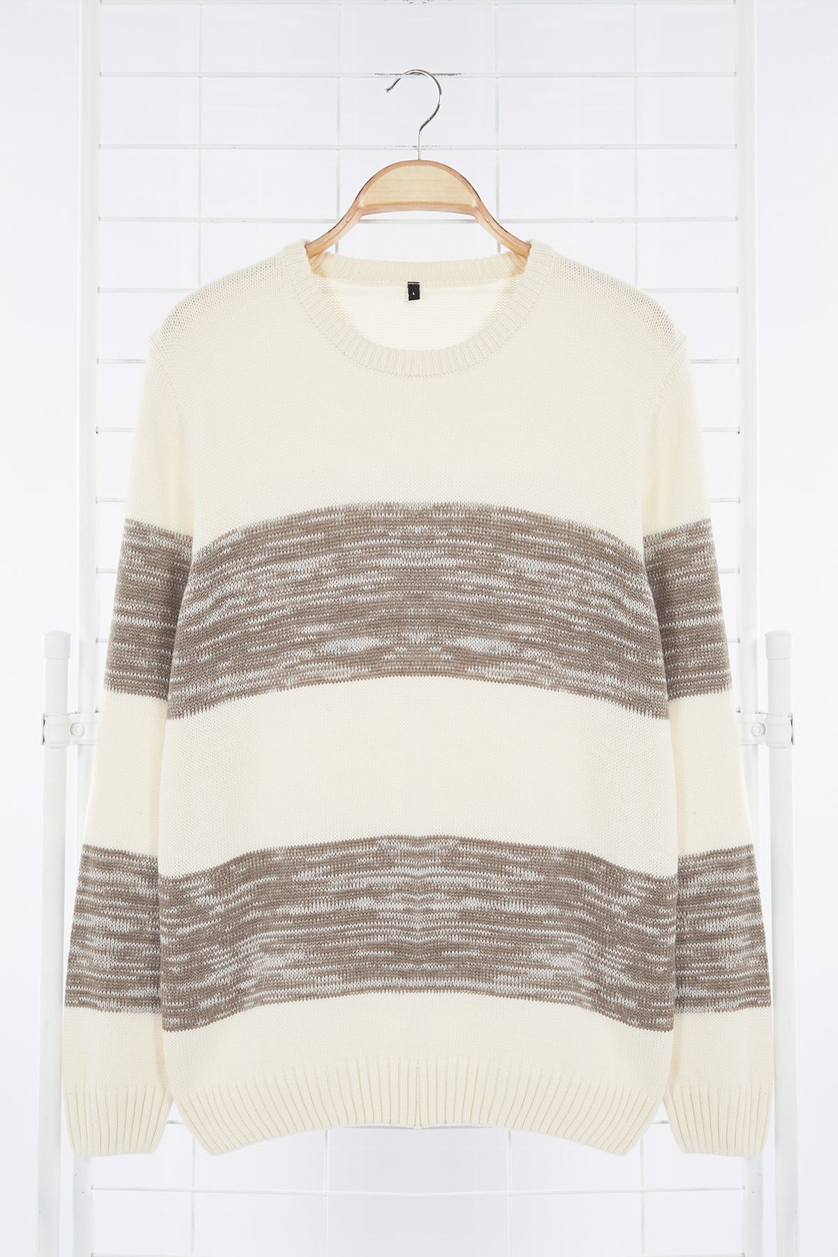 Edit by Trendyol-Πέτρα Casual Κανονική Crew Neck διαβαθμισμένη πουλόβερ πουλόβερ TMNAW25KZ00024 6