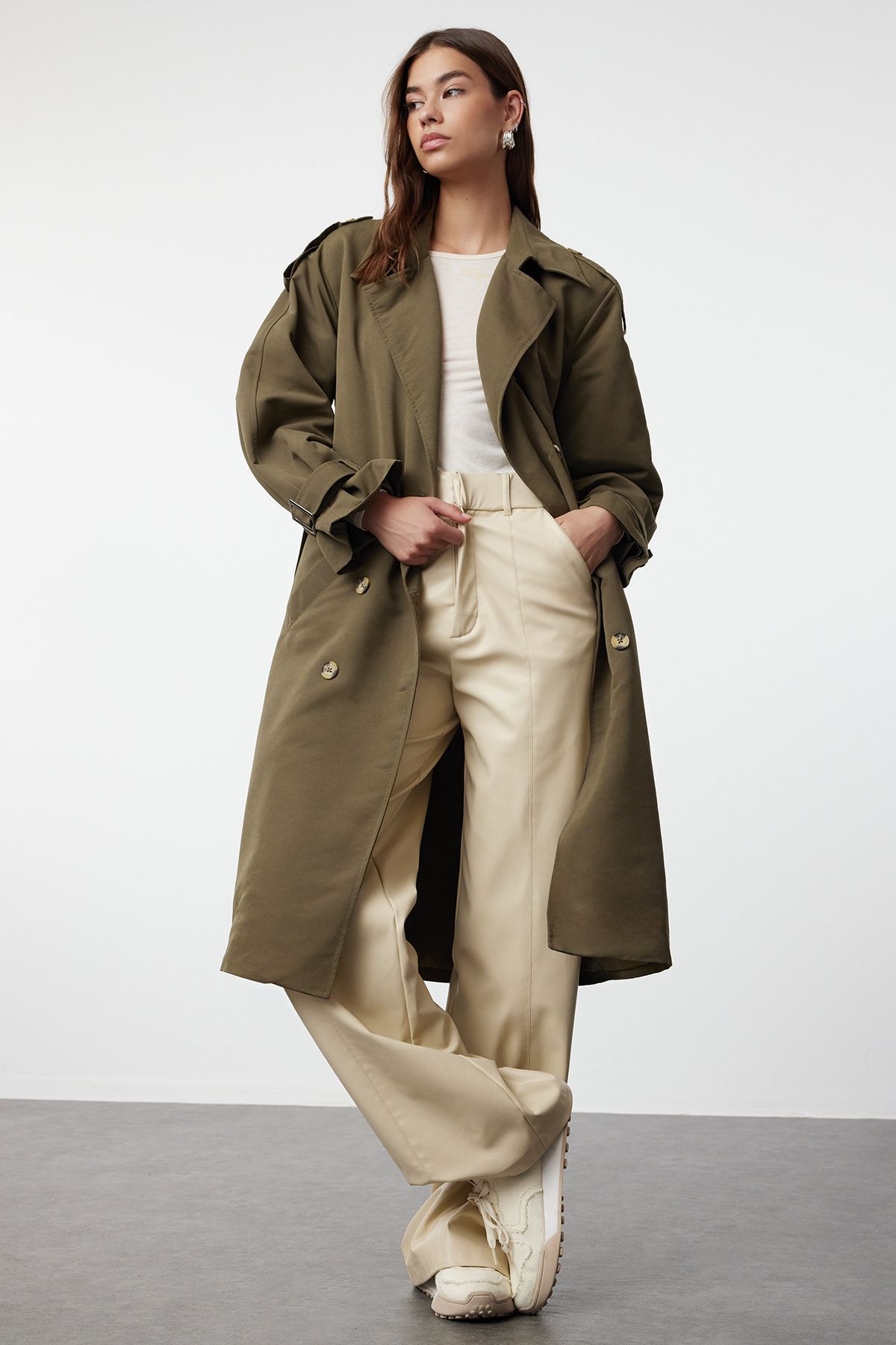 Amazon.com: ZWRXW Trench Coat for Men Single Breasted Slim
