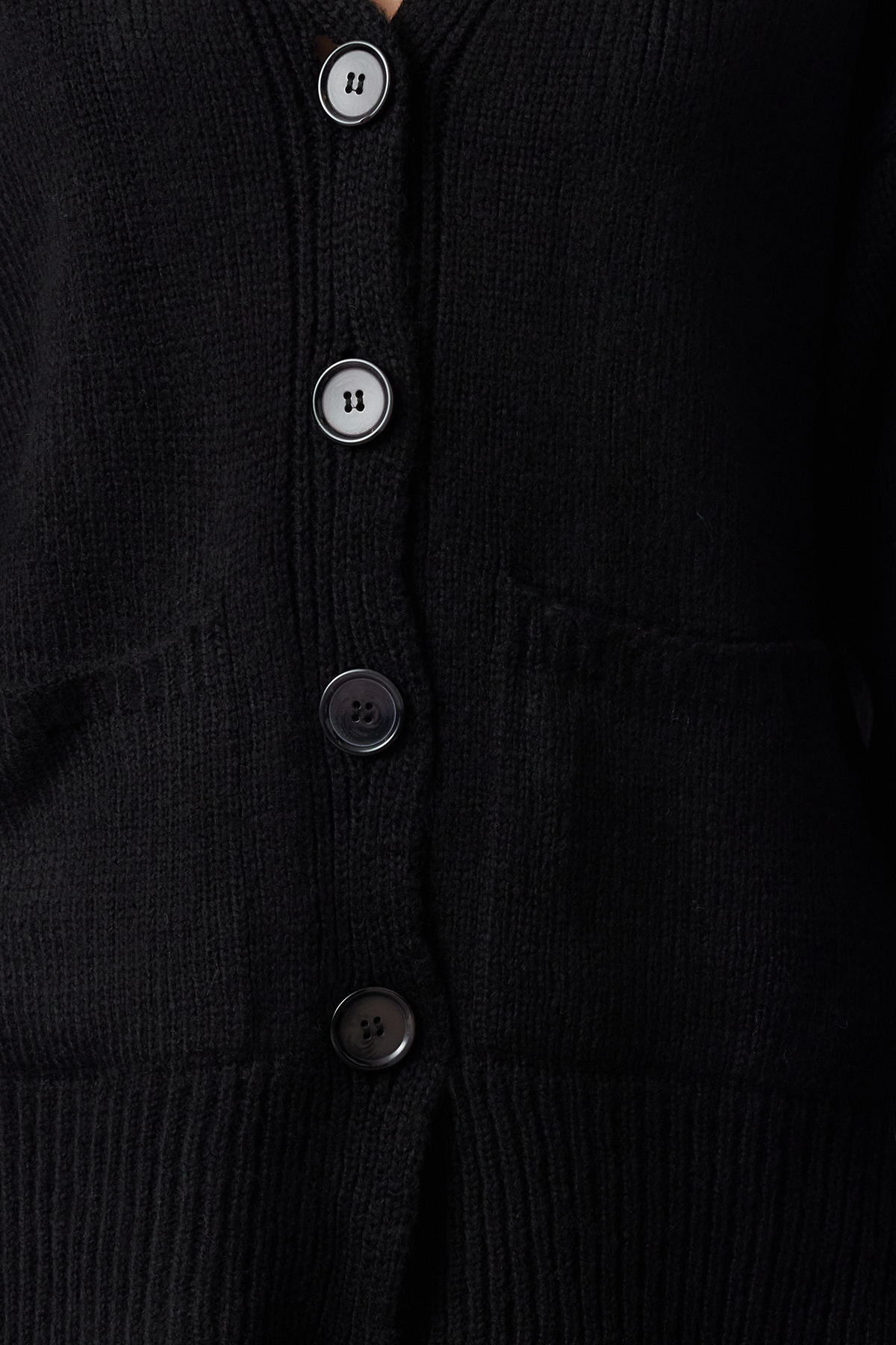 Trendyolmilla  Siyah Basic Yumuşak Dokulu Triko Hırka TWOAW20HI0213 - Görsel 3