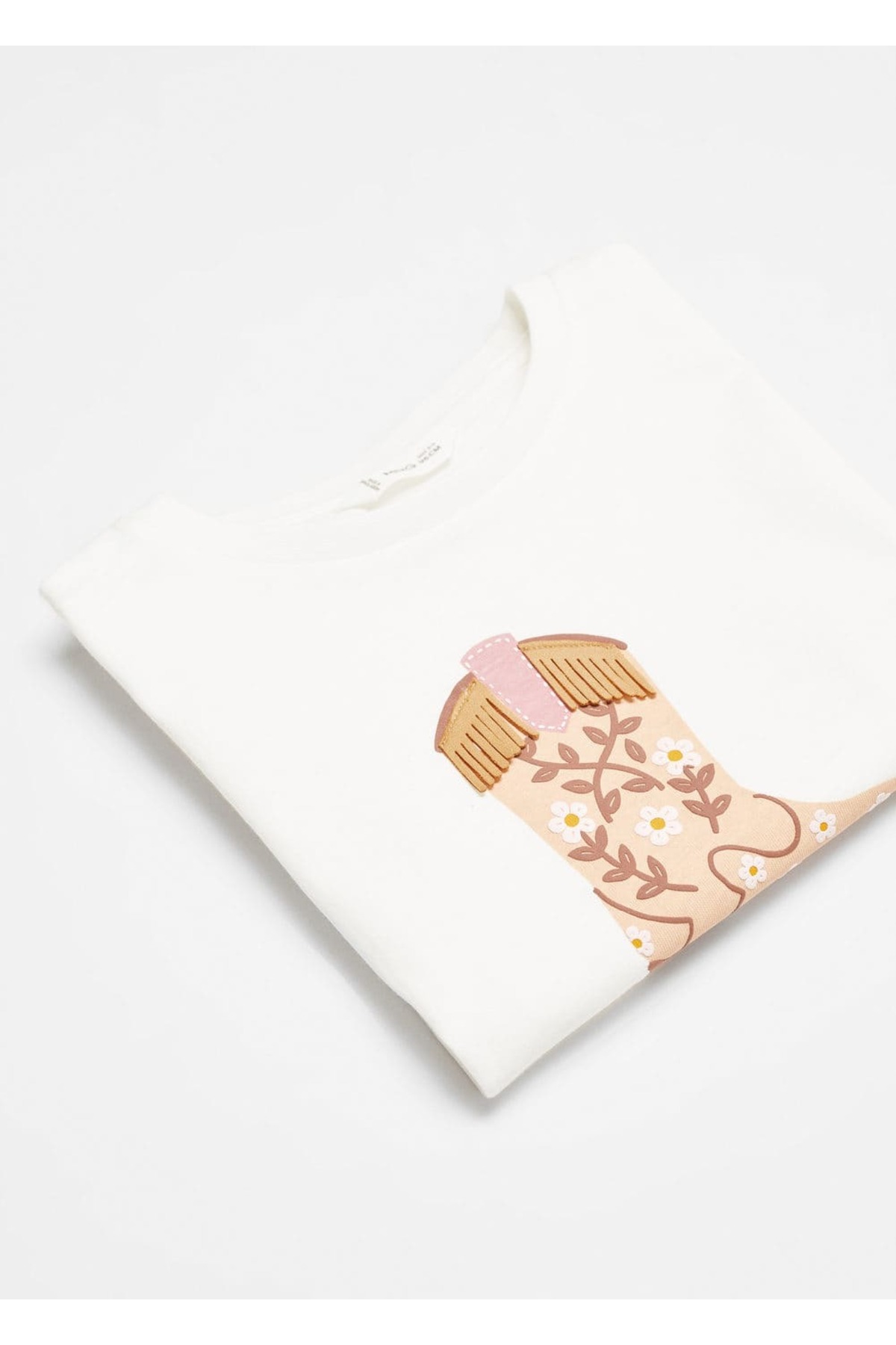 تیشرت دخترانه مانگو بی بی MANGO Baby اورجینال دخترانه کد کالا 67064471 - تصویر 4