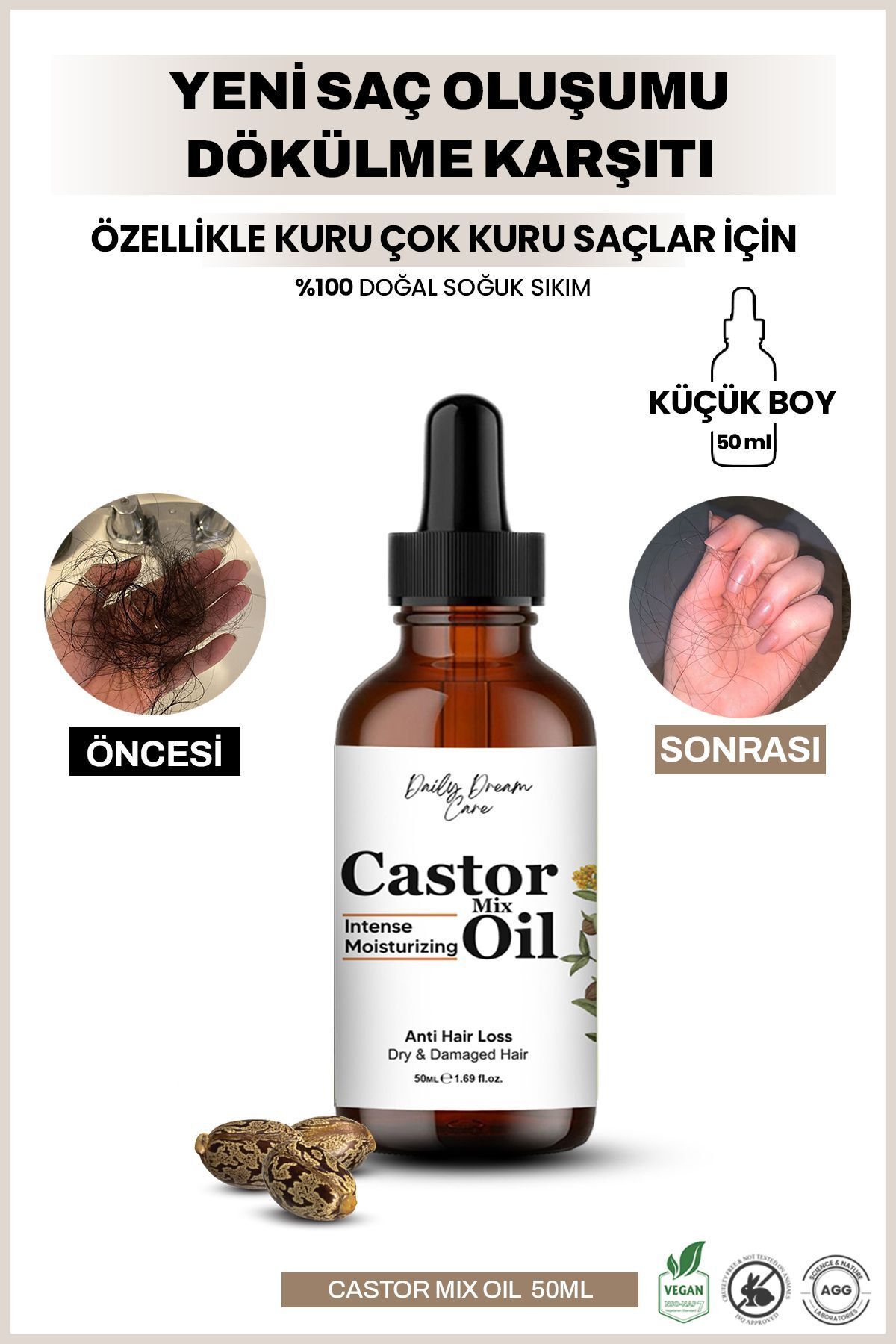 True Bee-Daily Dream Series |   Anti-Spill Castor Complex Oil with Intensive Moisturizing Effect 50 ml 1
