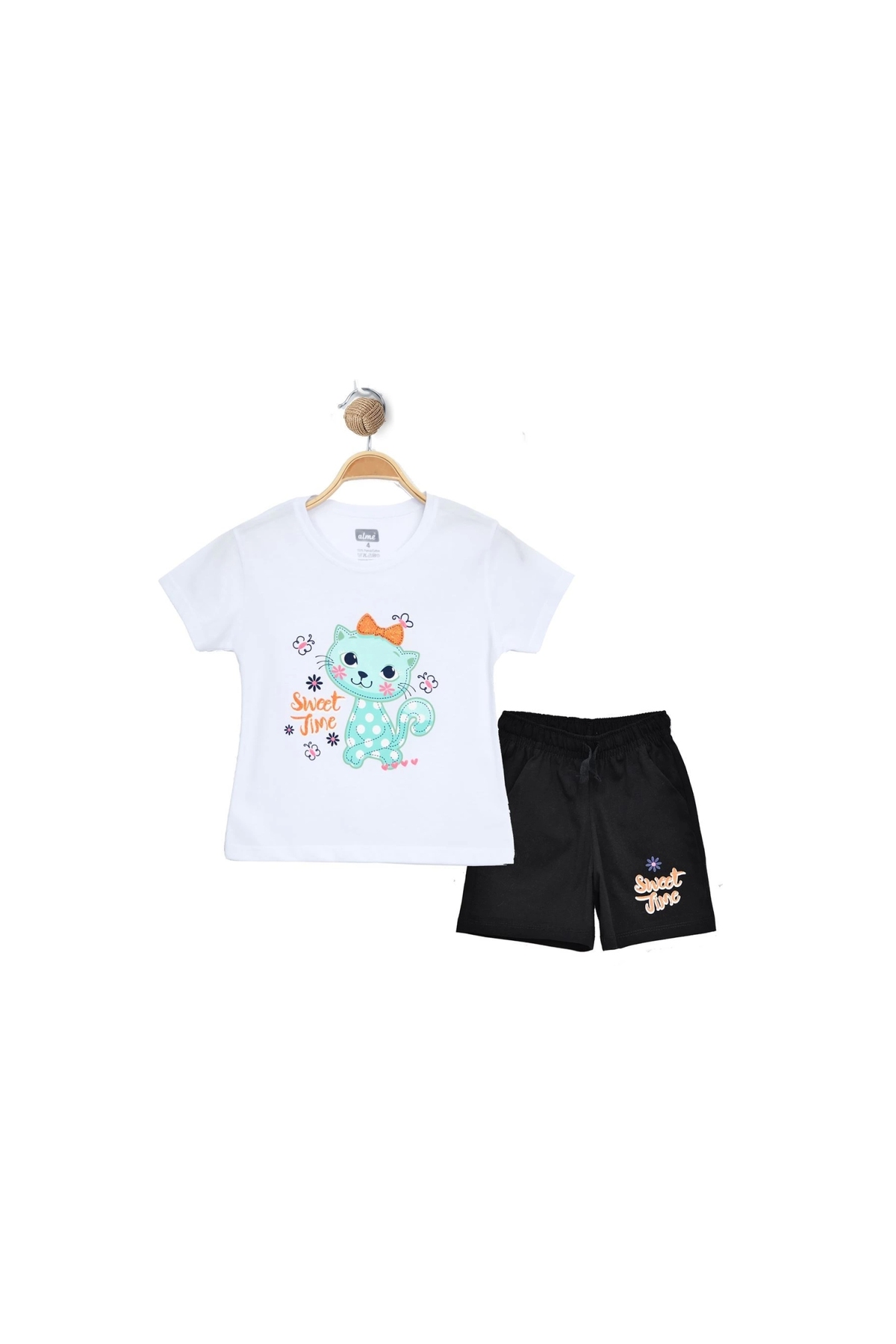 1-4 Years Printed Shorts Set White - 524041.1576.