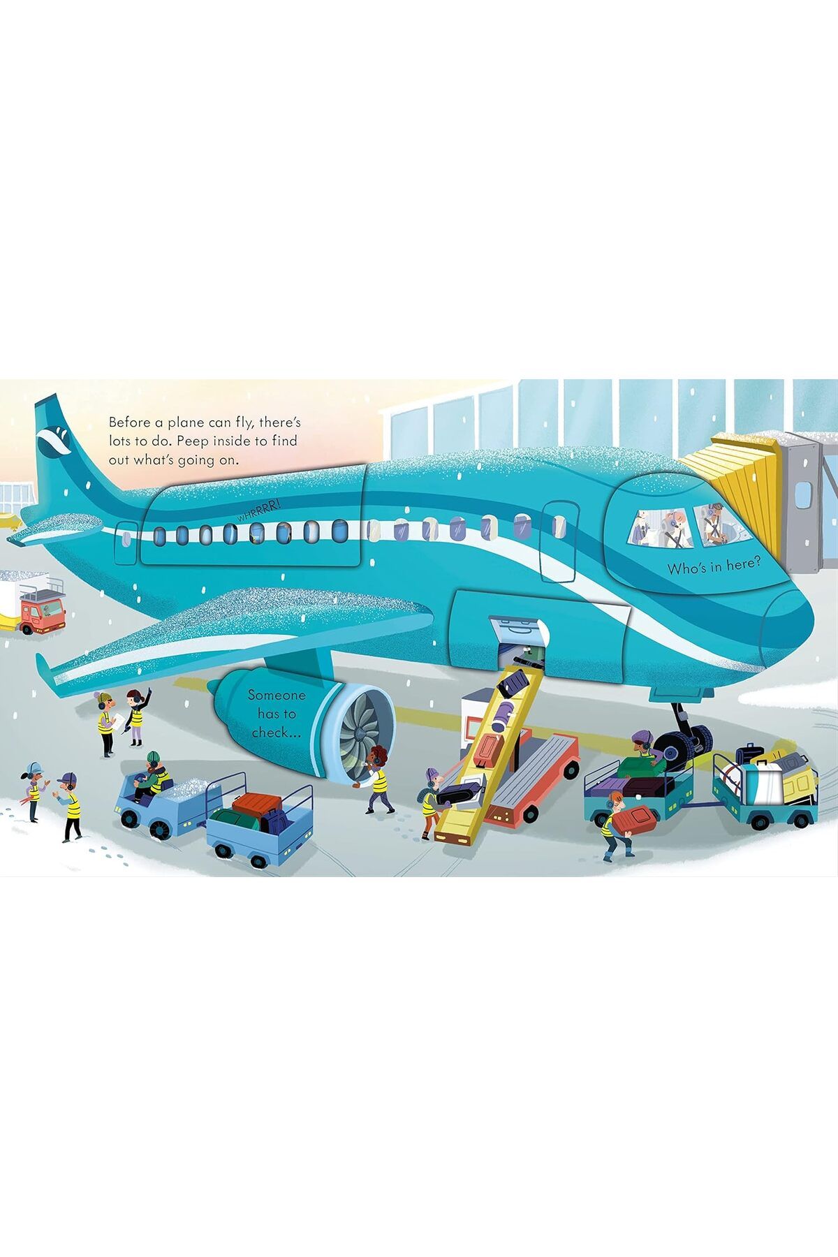 Penguin Books-Lara Bryan - Peep Inside How a Plane Works Board Book 4