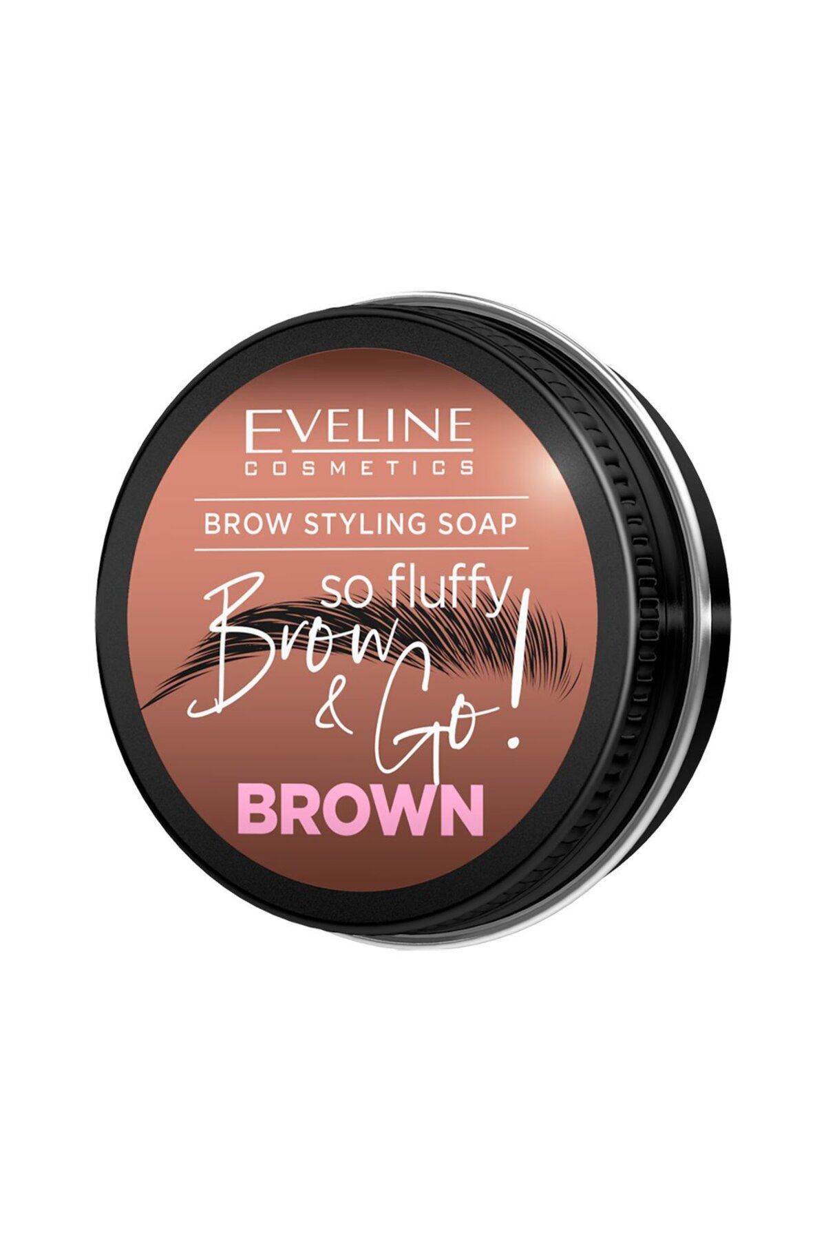 Eveline Cosmetics Brow & Go So Fluffy Şekillendirici Vegan Sabun Kahverengi