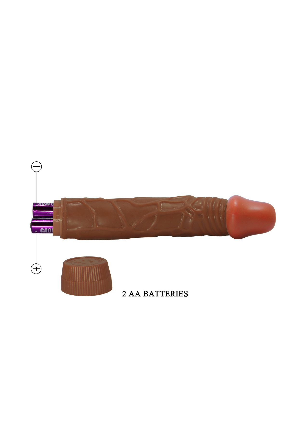 Güçlü Titreşimli Damarlı 23 Cm Realistik Vibratör Penis Dildo 6