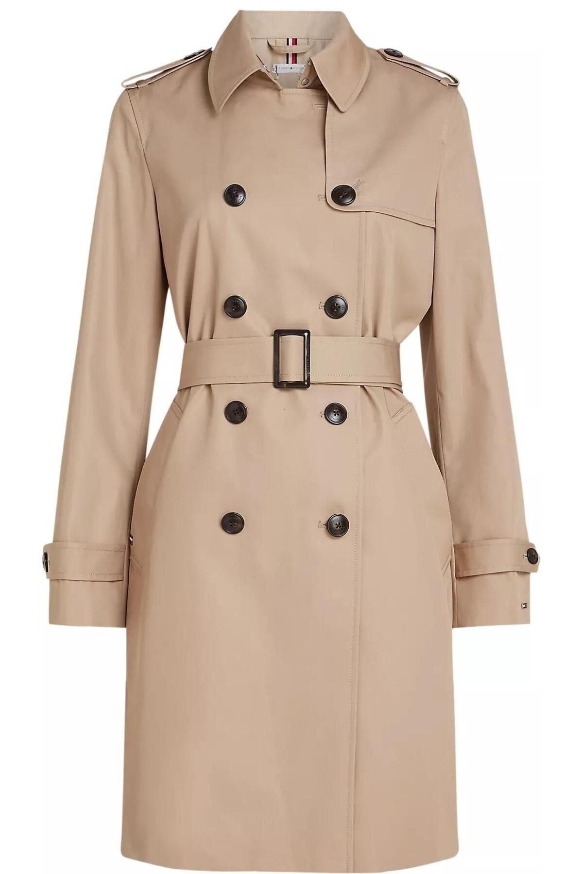 Tommy Hilfiger COTTON DB SLIM FIT TRENCH