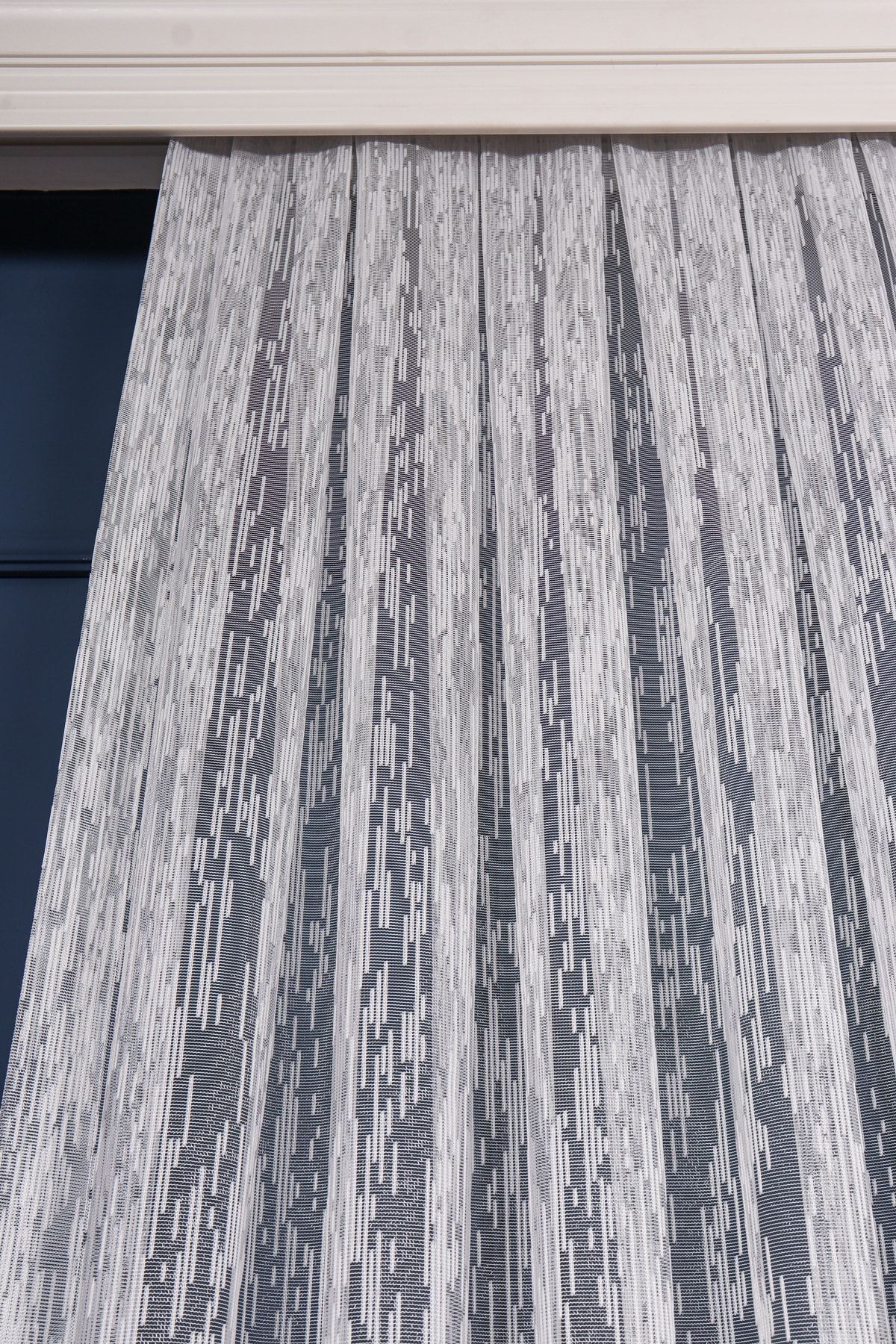 elision home-Custom Knitted Textured Tulle Curtain, 200x250cm, 1/2 Sparse Pleat, Elısıon04901 5