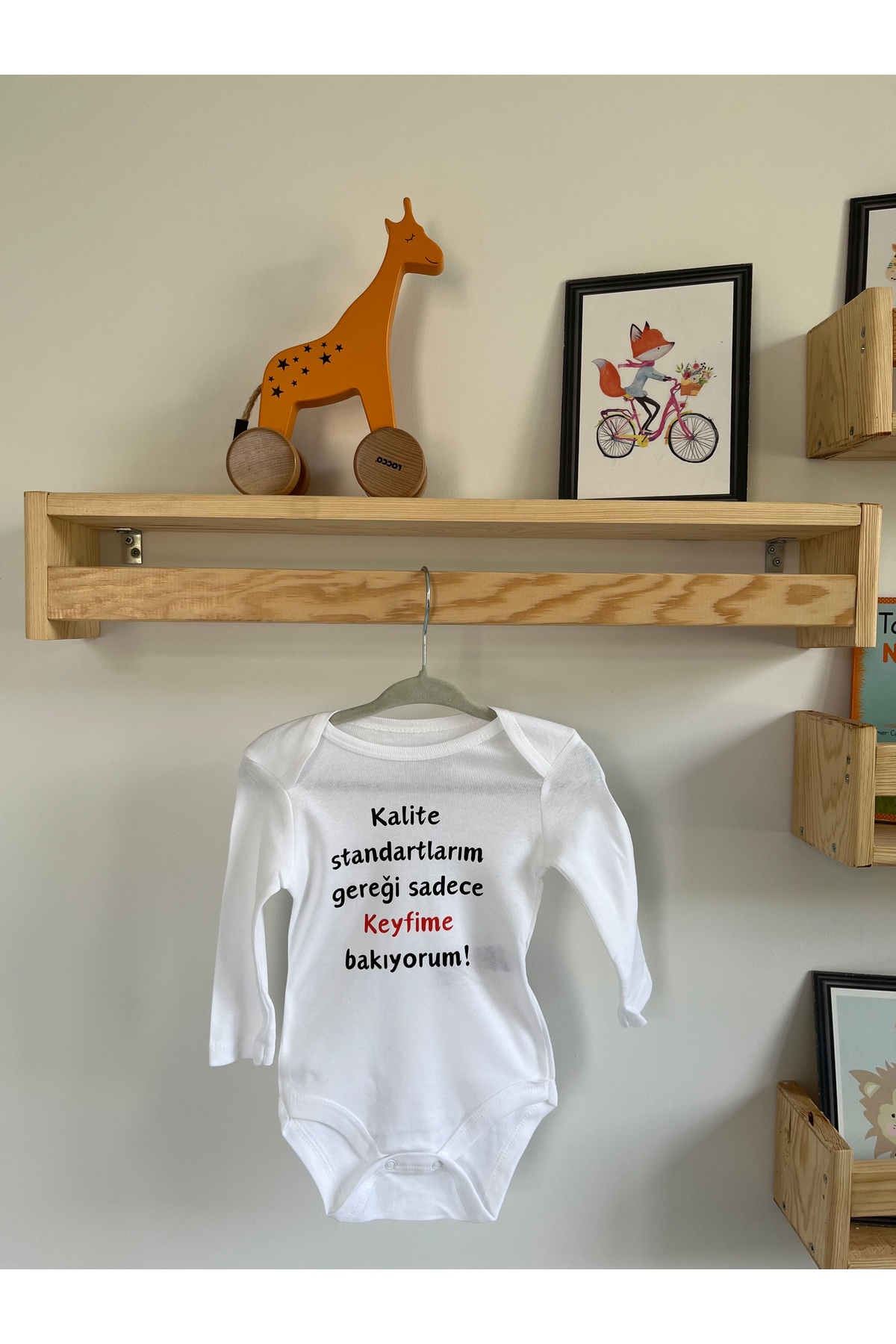 بادی نوزادی پسرانه – دخترانه سفید ARASBASKIEVİ | arasbaski91 اورجینال - تصویر 2